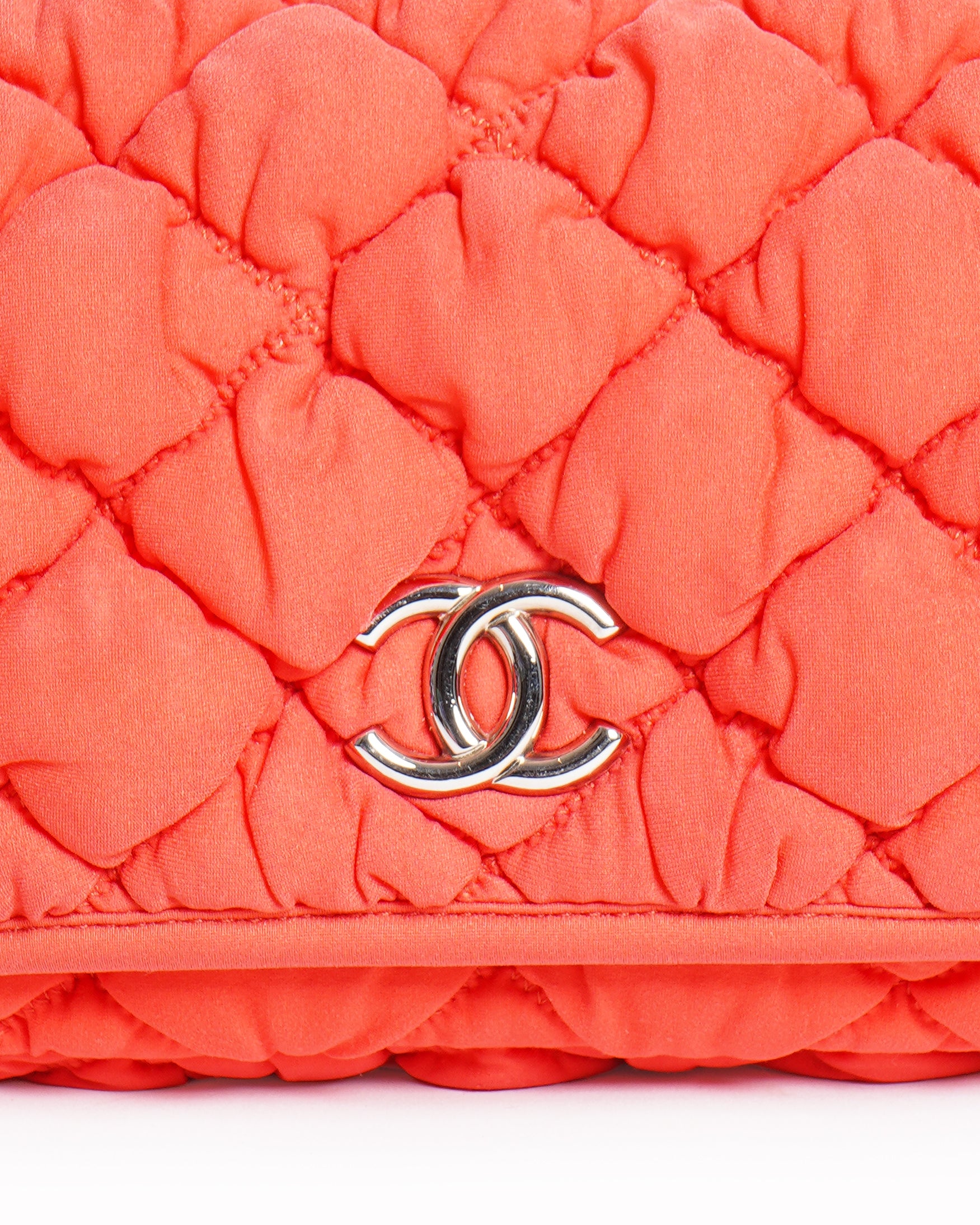 Chanel Bubble Quilt Camera Bag In Orange