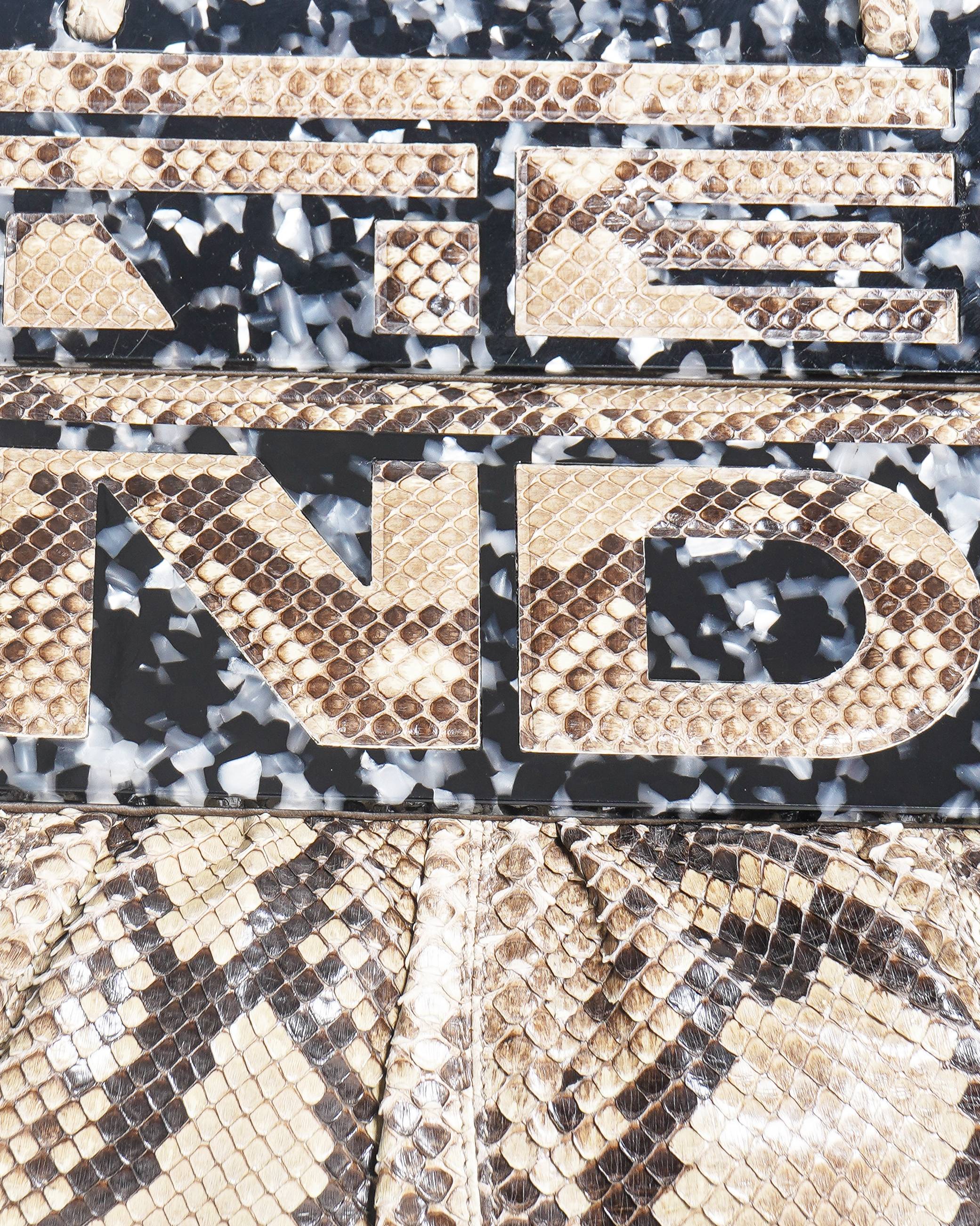 Fendi Snakeskin Python Show Bag
