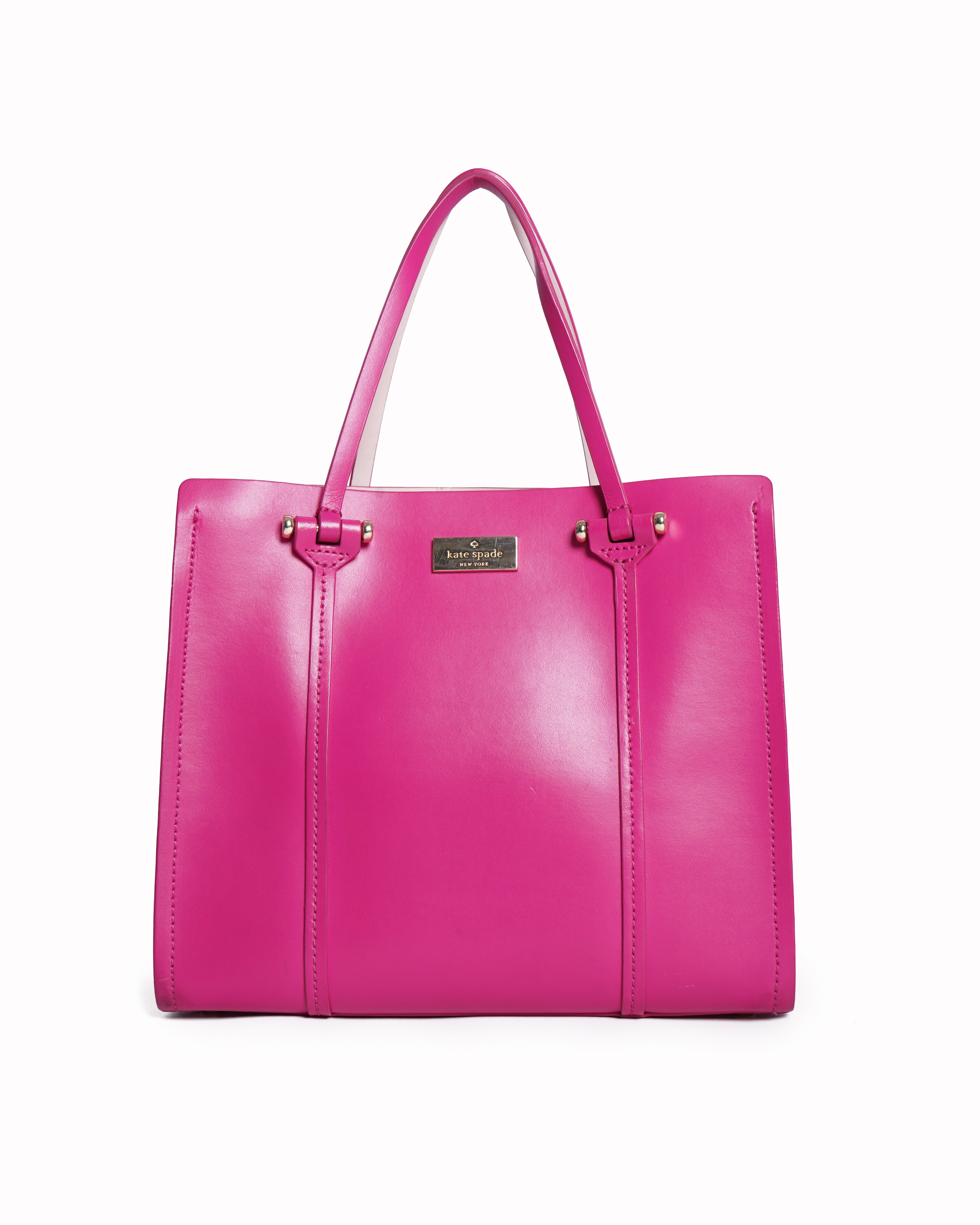 Kate Spade Fuchsia Leather Small Arbour Hill Elodie Tote