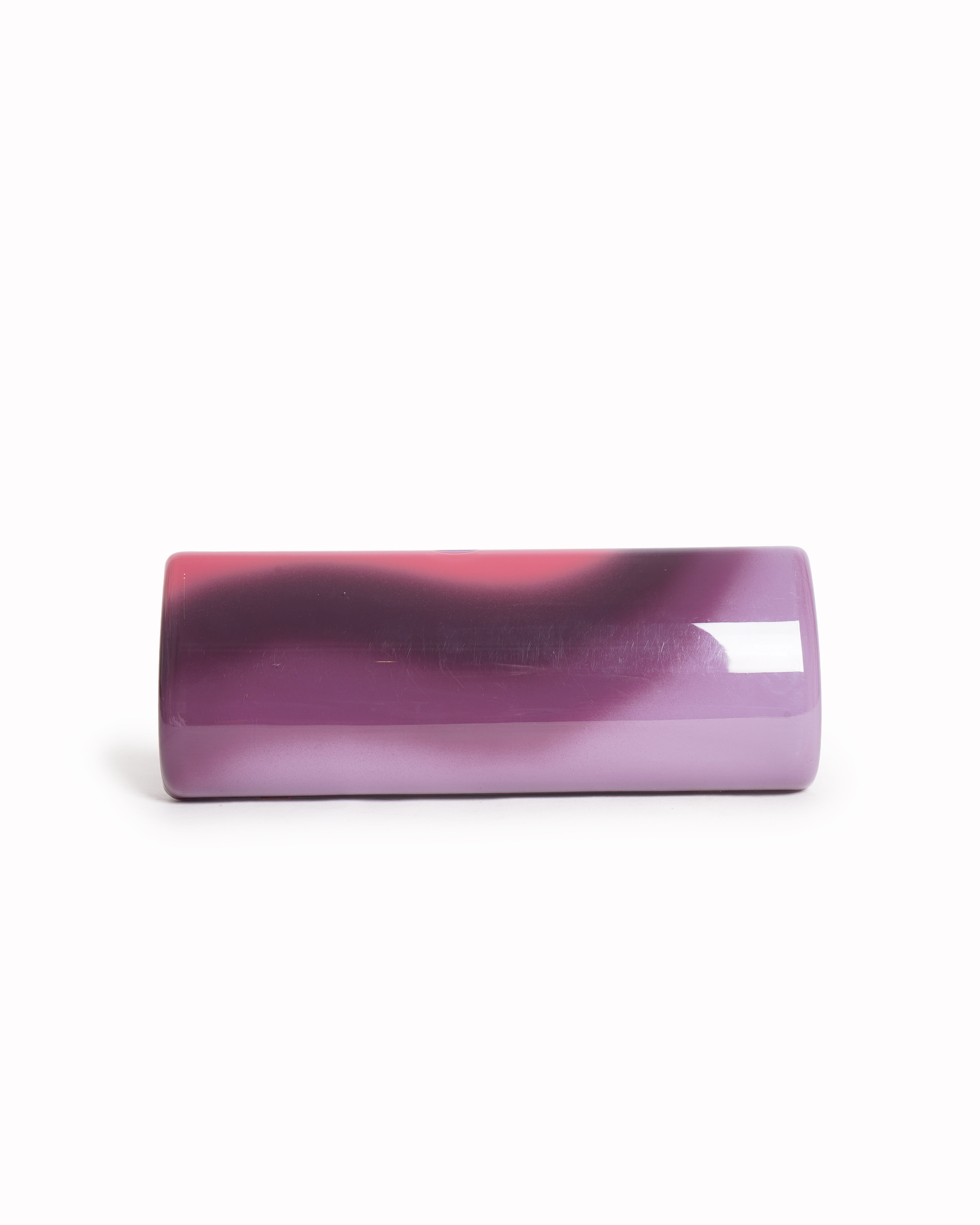 Jimmy Choo pink ombrΓ© patent leather tube clutch