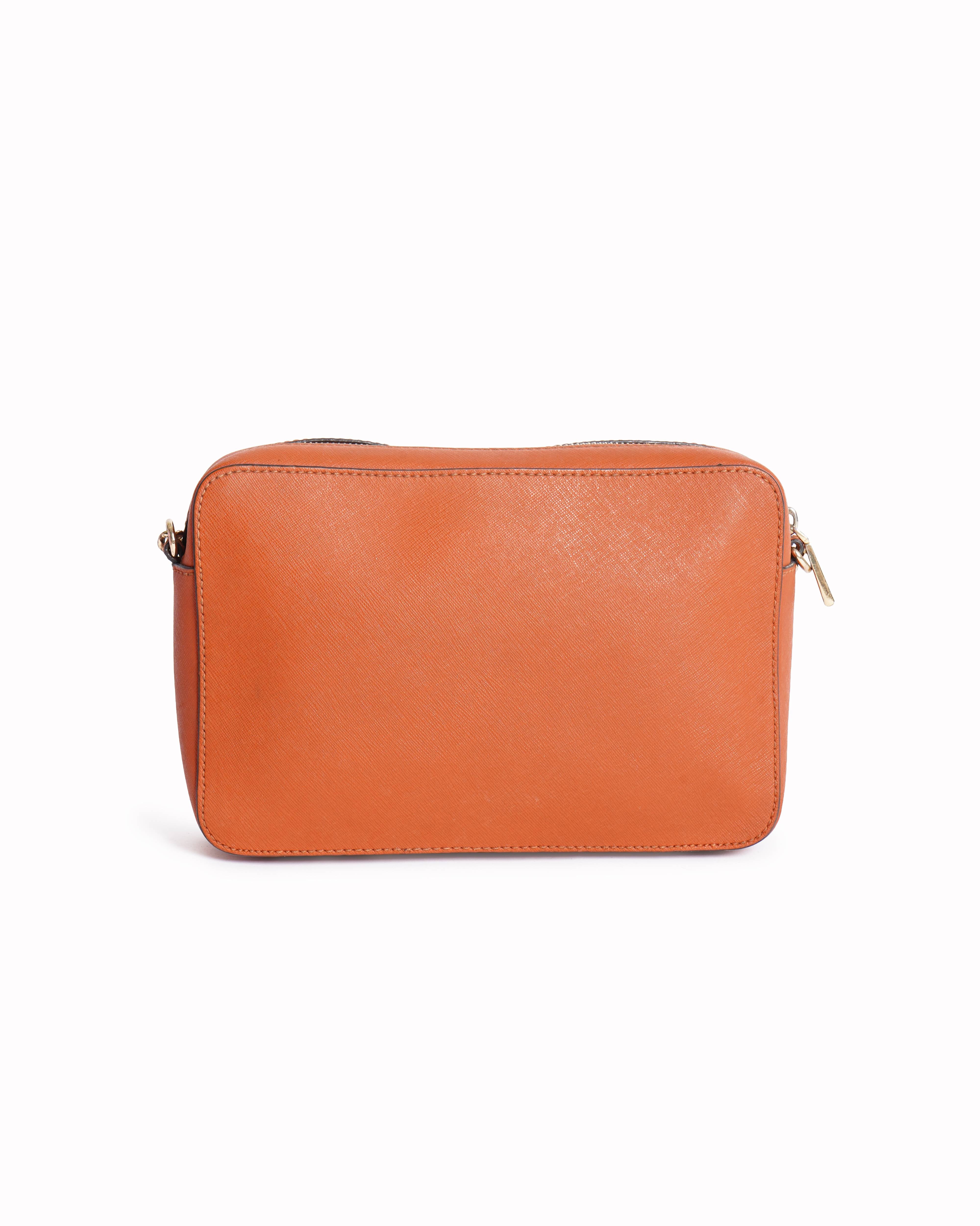 Michael Kors Jet Set Crossbody Bag In Coral Orange