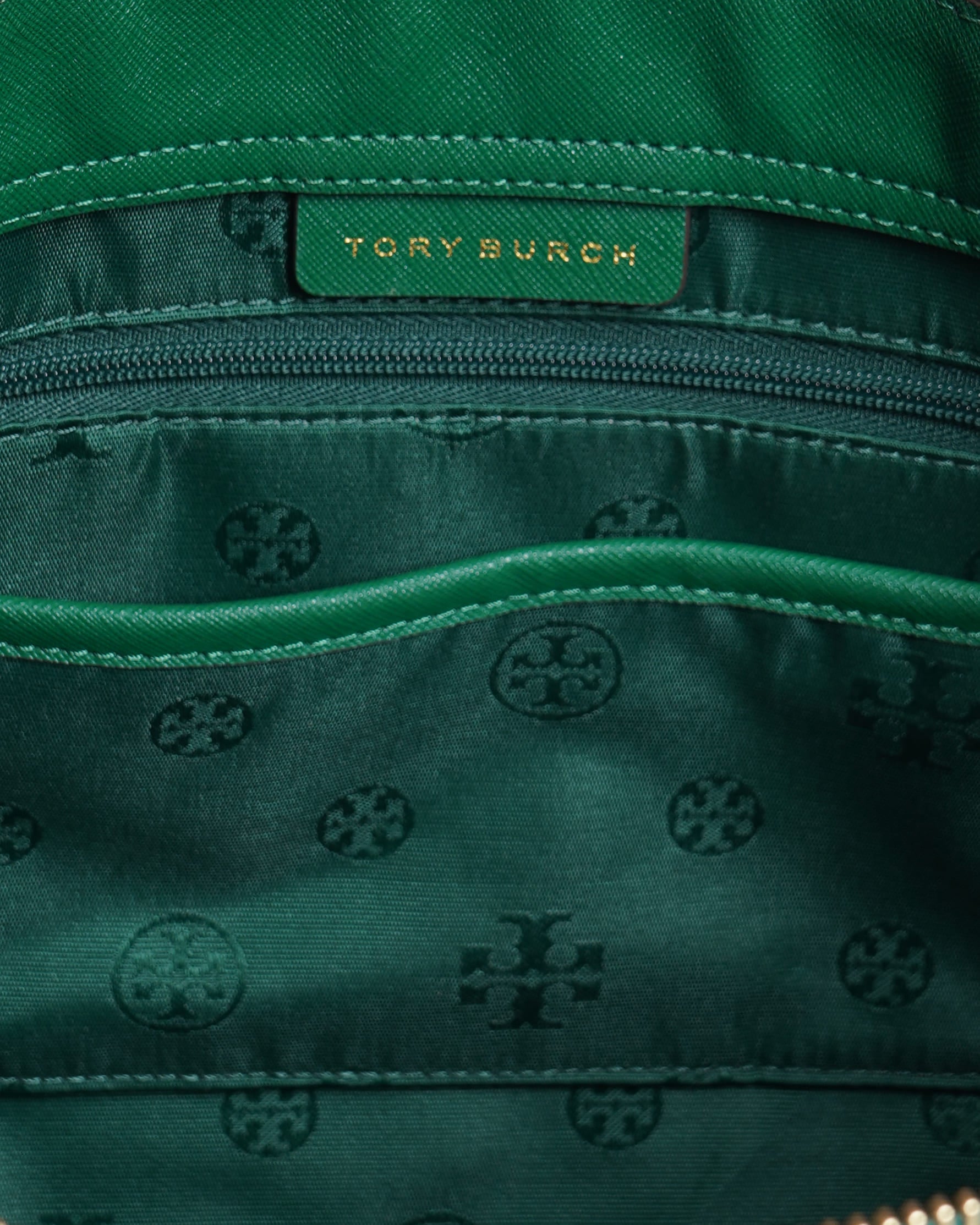 Tory burch emerson top zip tote bag