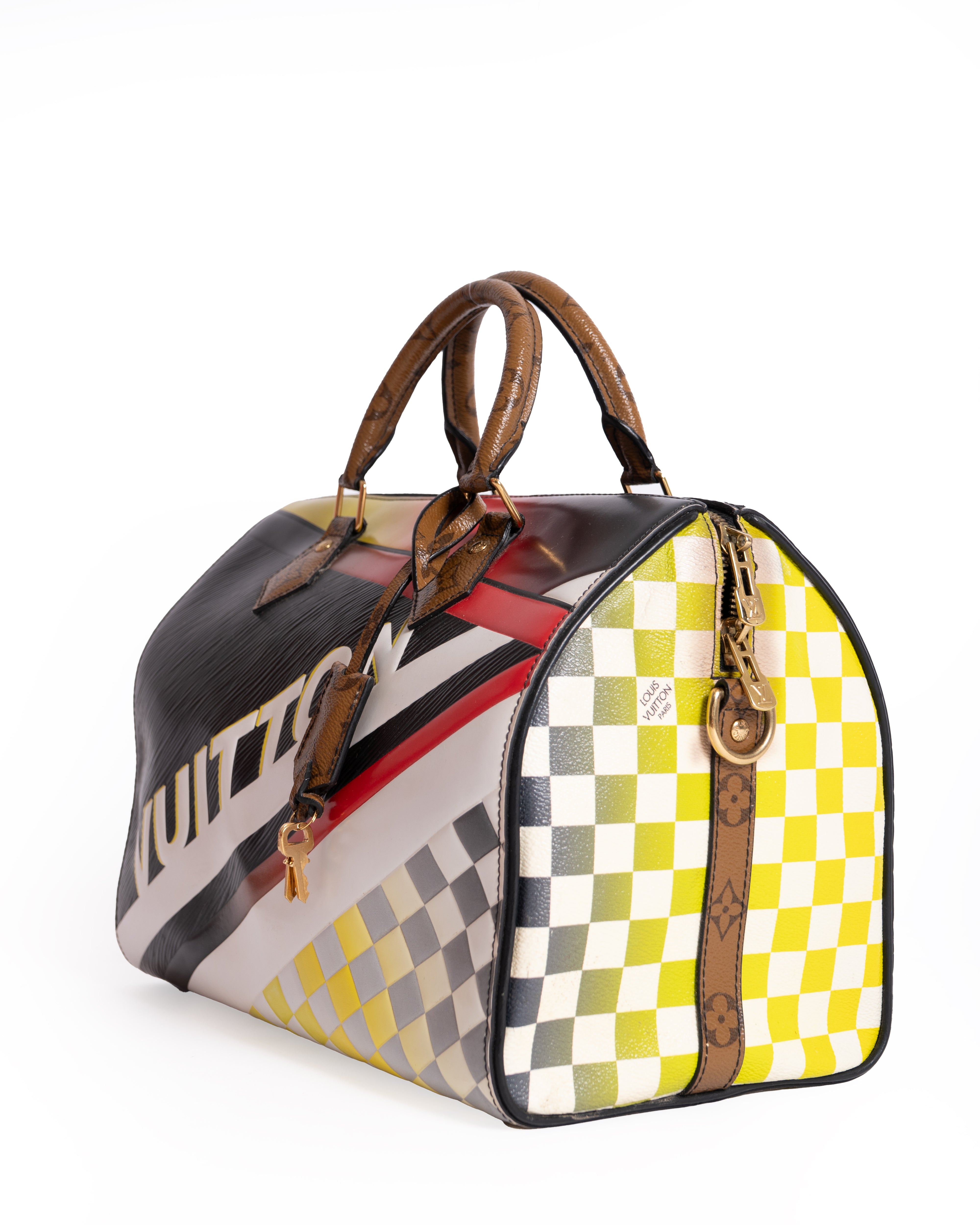 Louis Vuitton EPI Damier Speedy Bandouliere Bag 2017 Collection