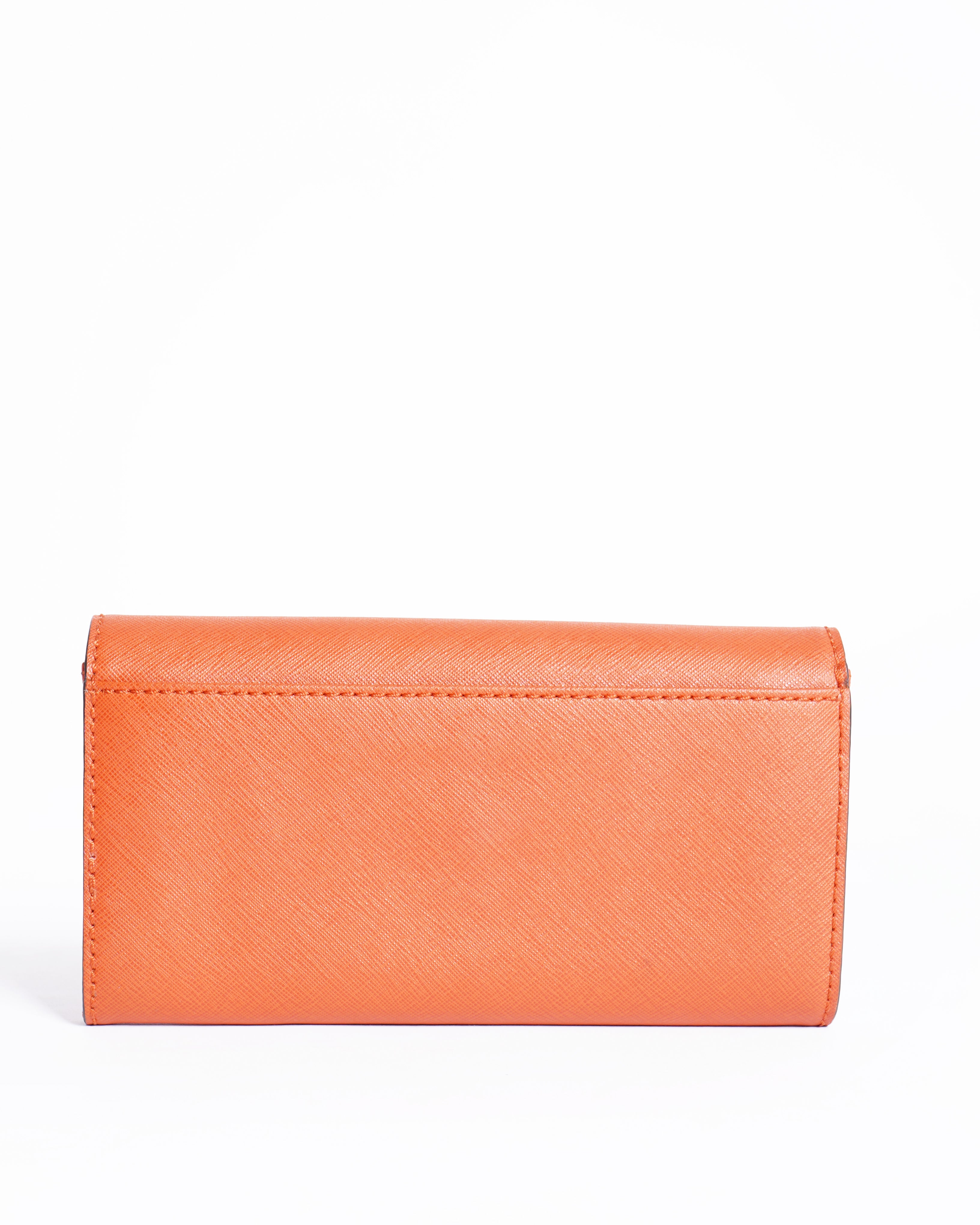Michael kors orange bifold wallet