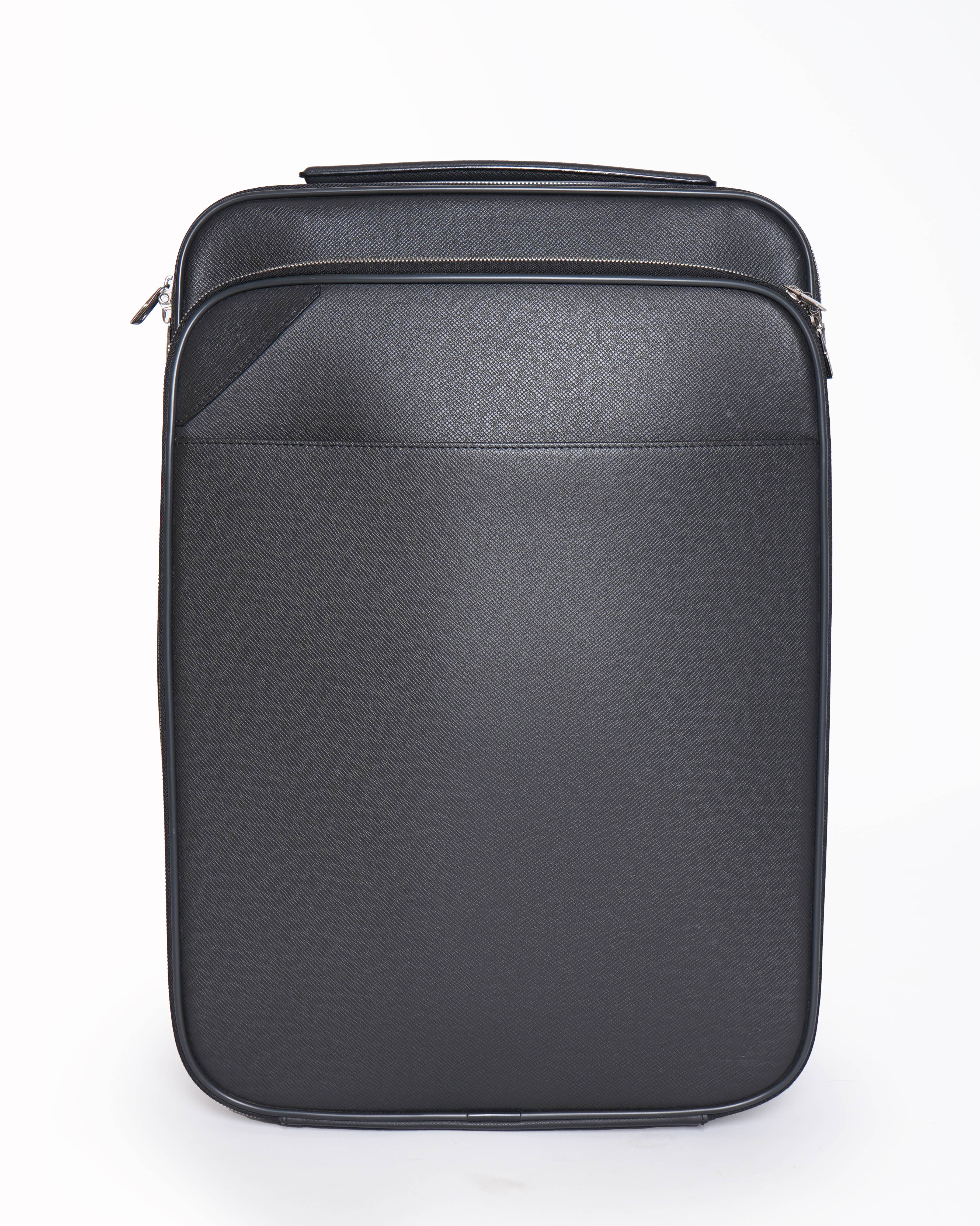 Louis Vuitton leather rolling travel bag