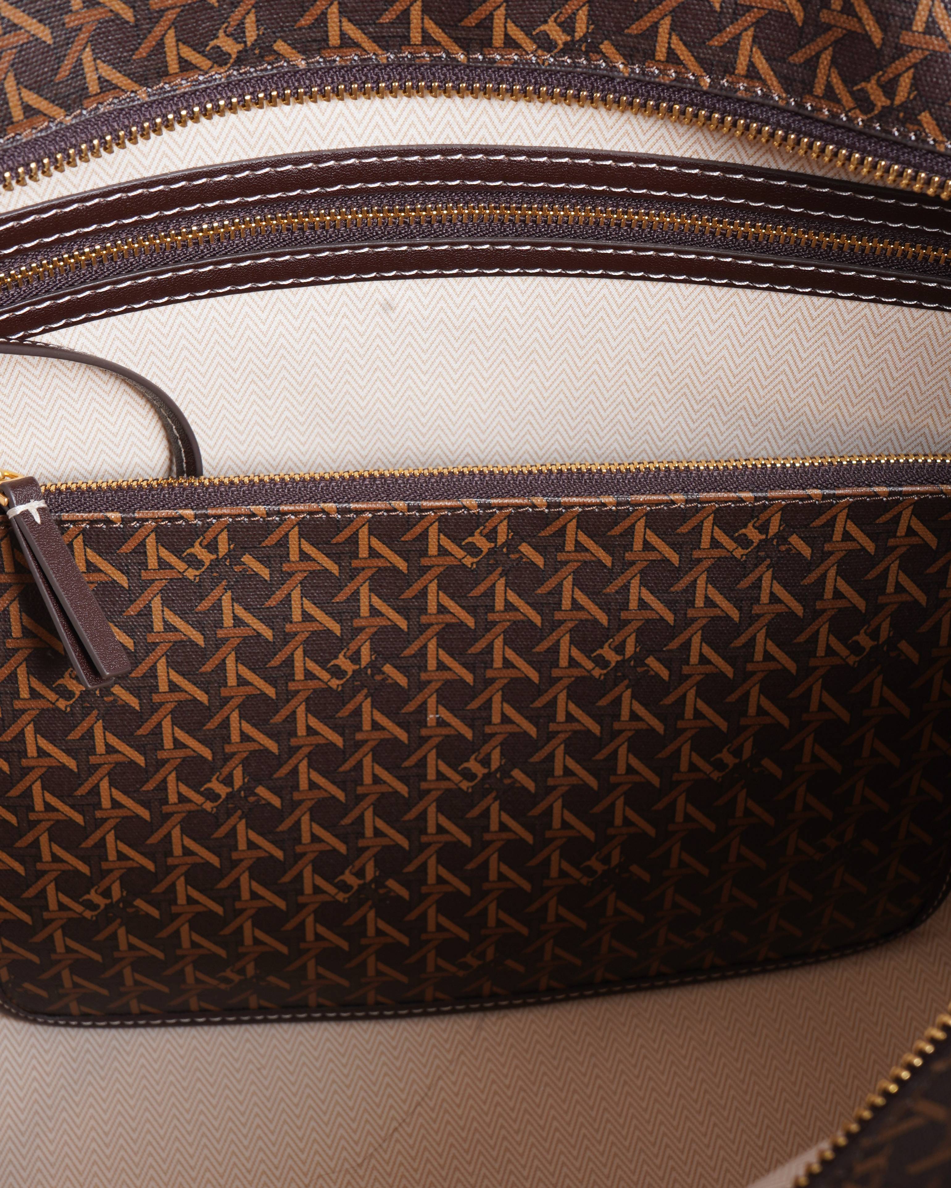 New Tory burch ever ready zip tote bag in brown