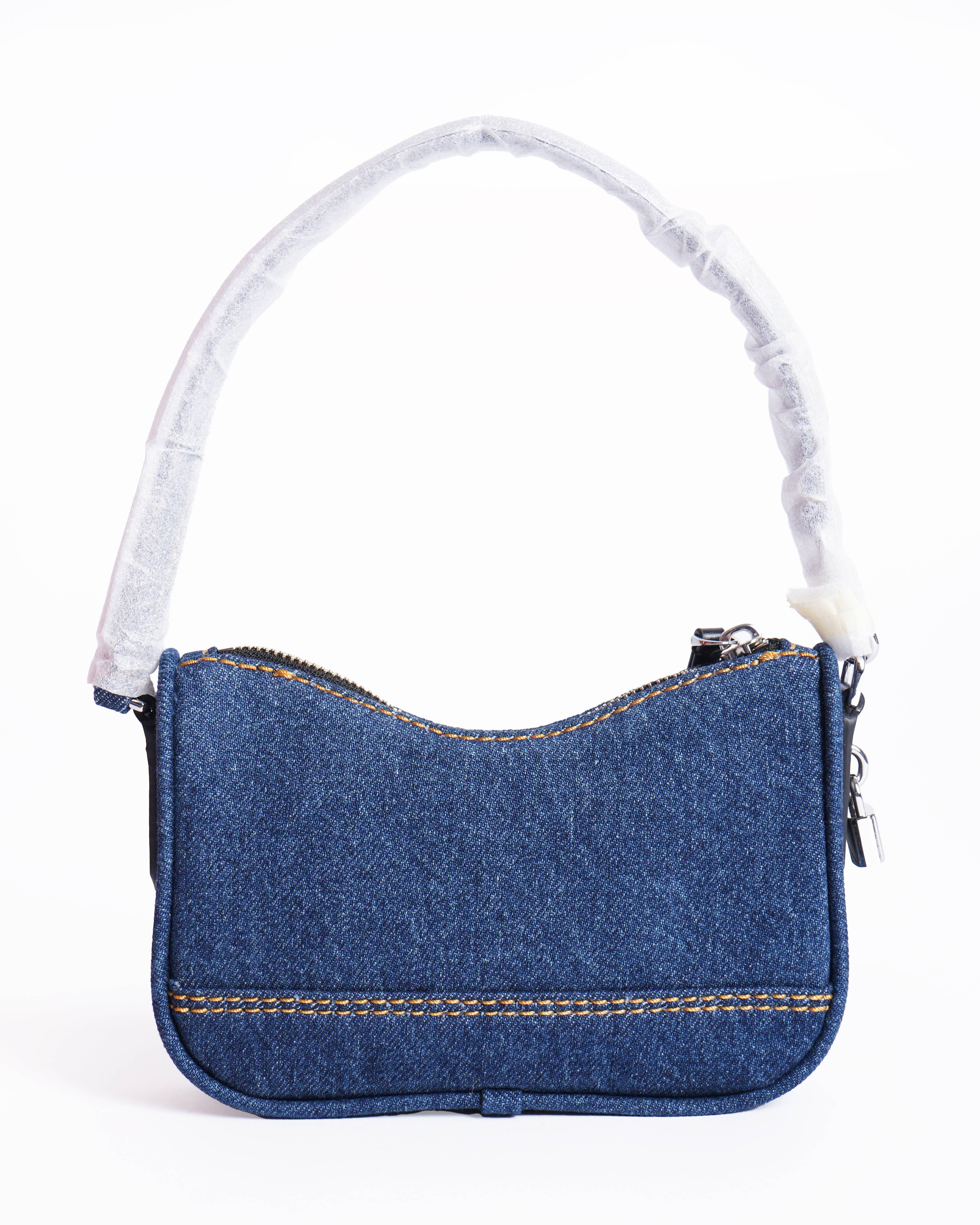 New Marc Jacobs Blue Denim Mini Wristlet