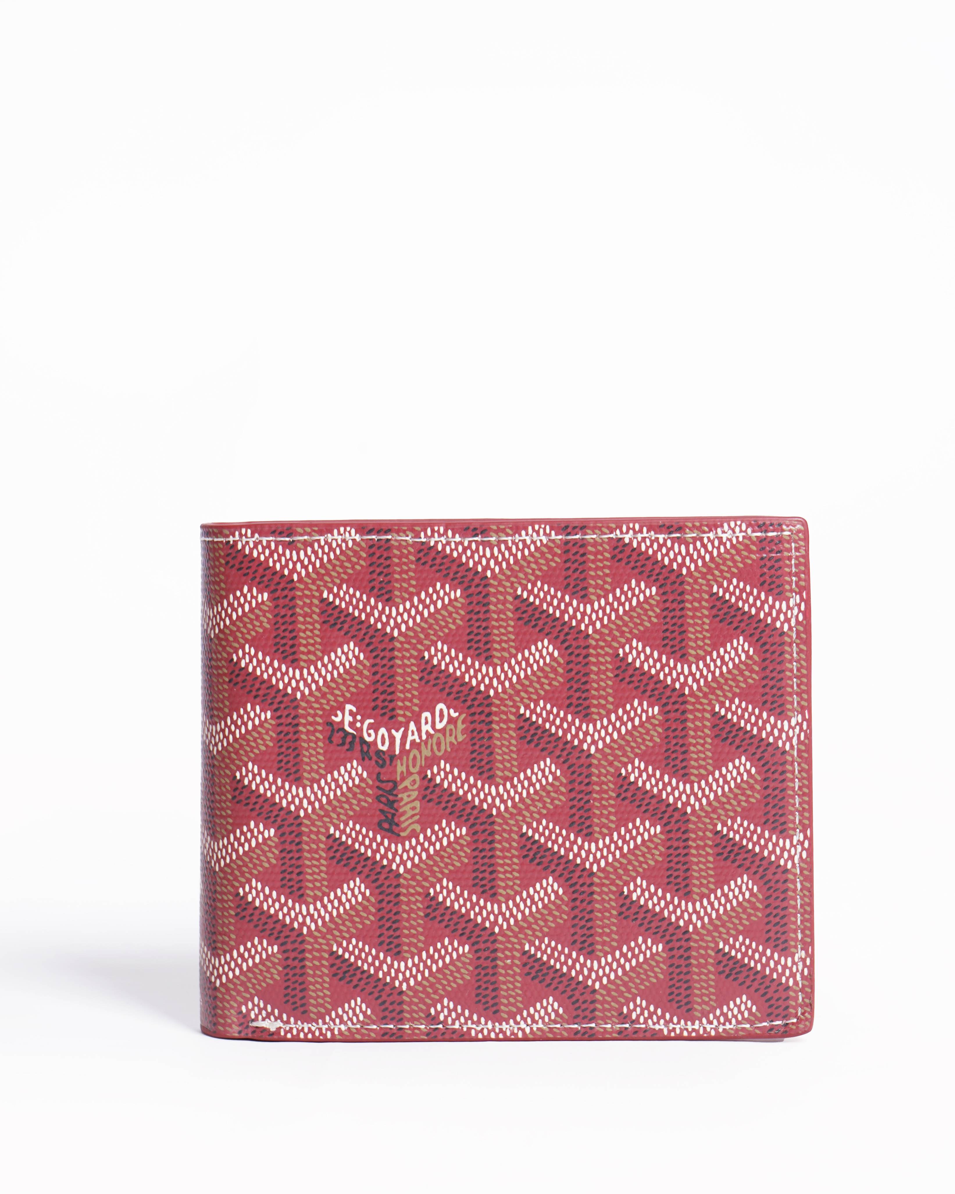 Goyard victoire wallet in red