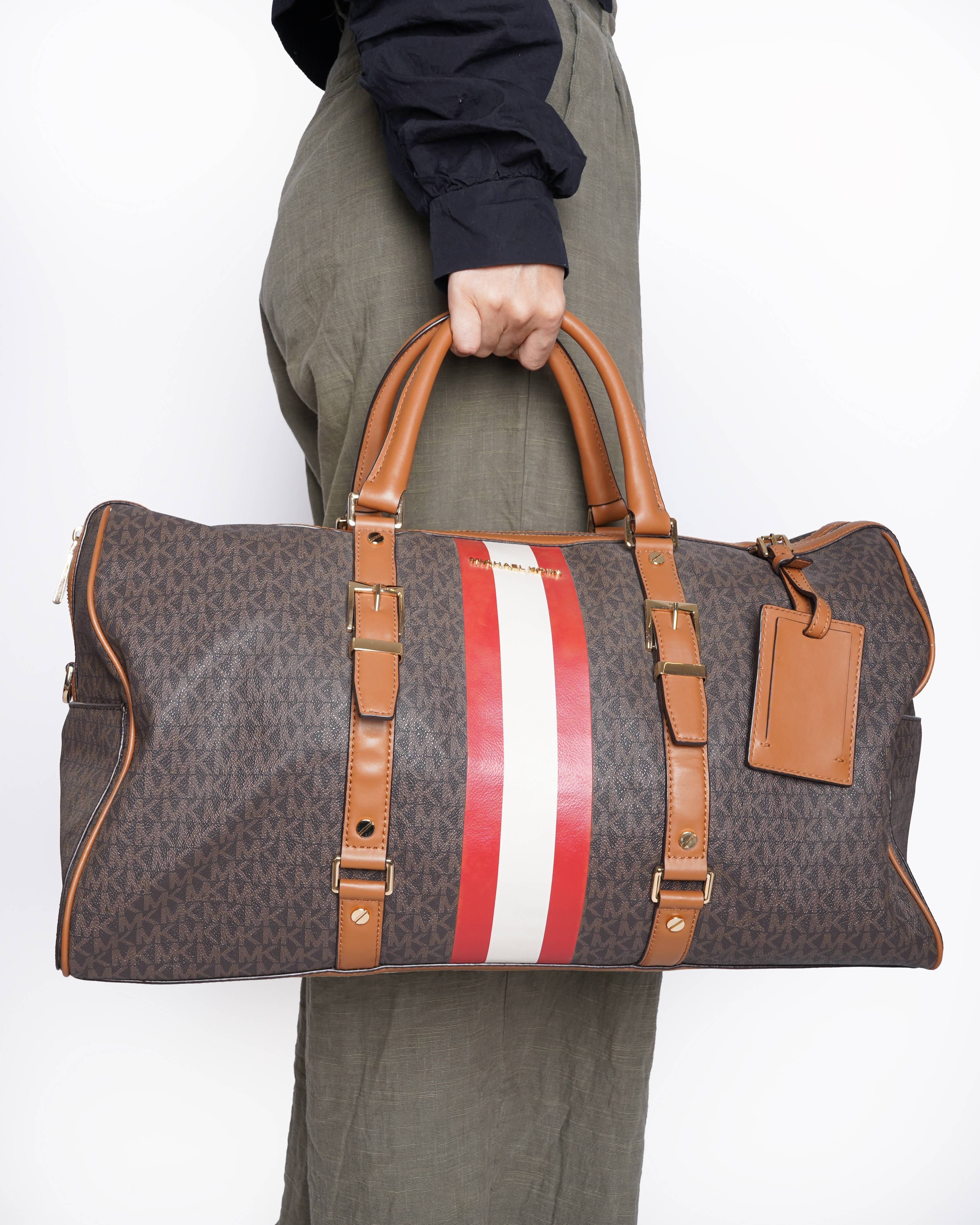 New Michael Kors jet set bedford travel weekender duffle bag