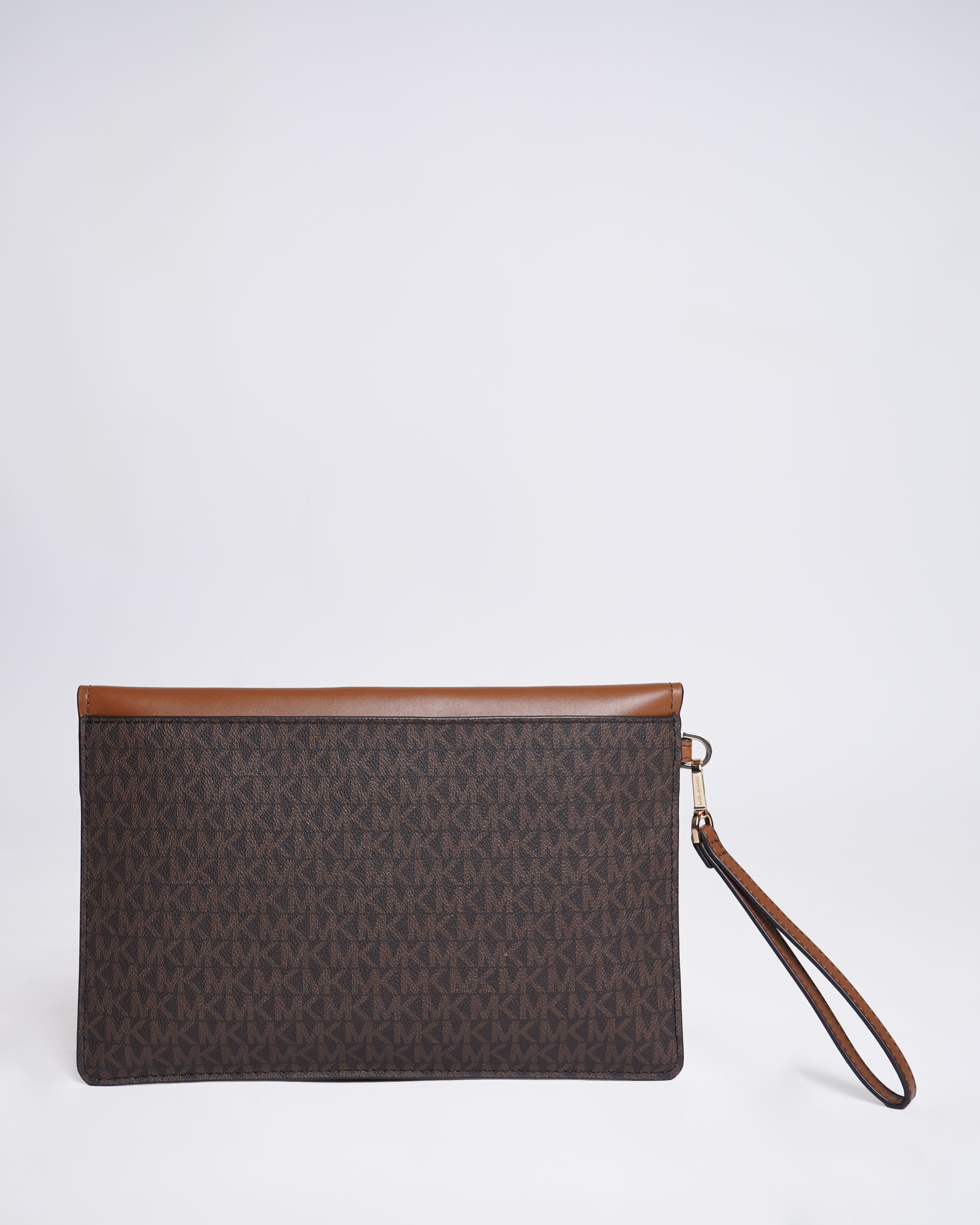 Michael kors signature monogram wristlet