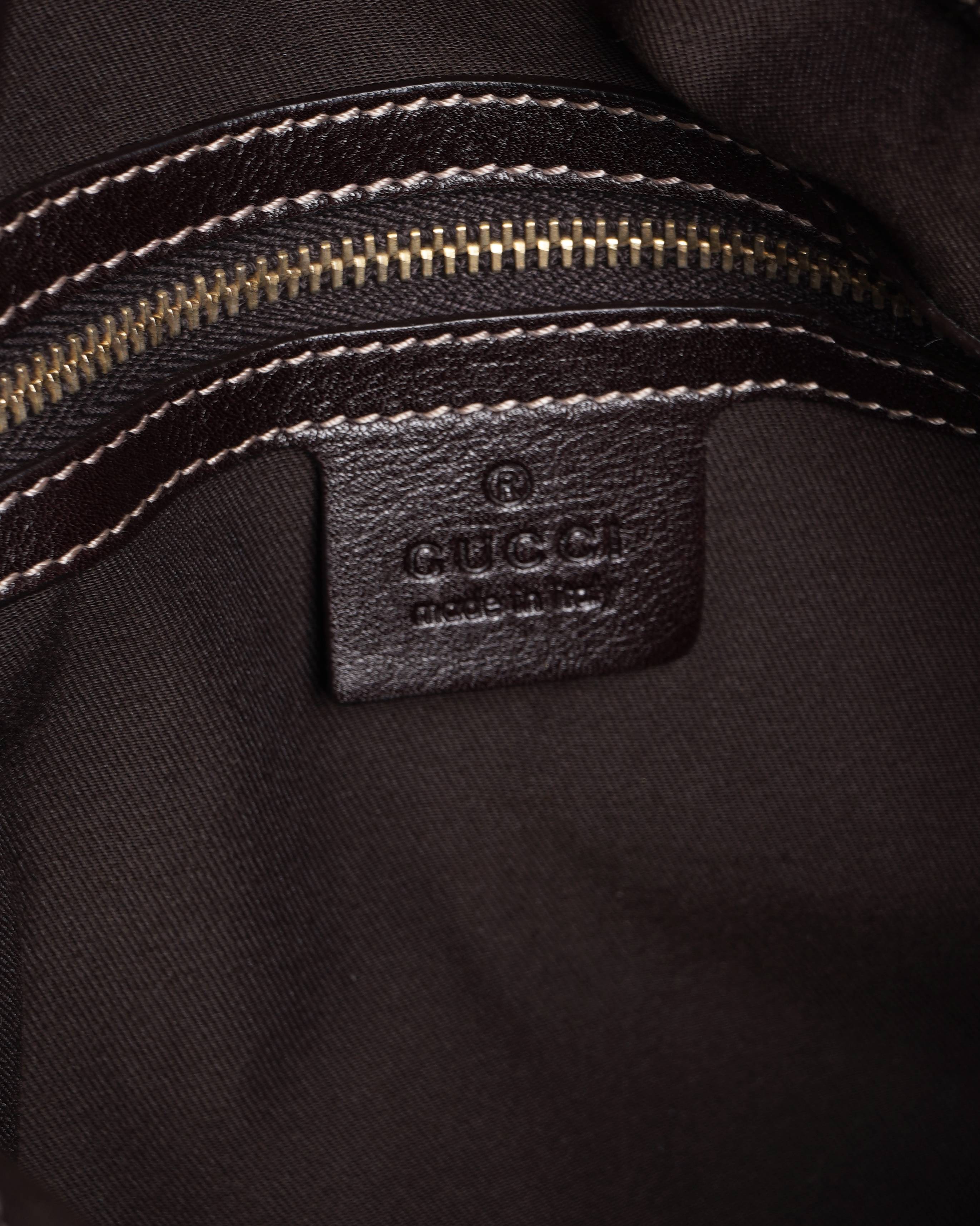 Gucci Leather Indy Top Handle Bag