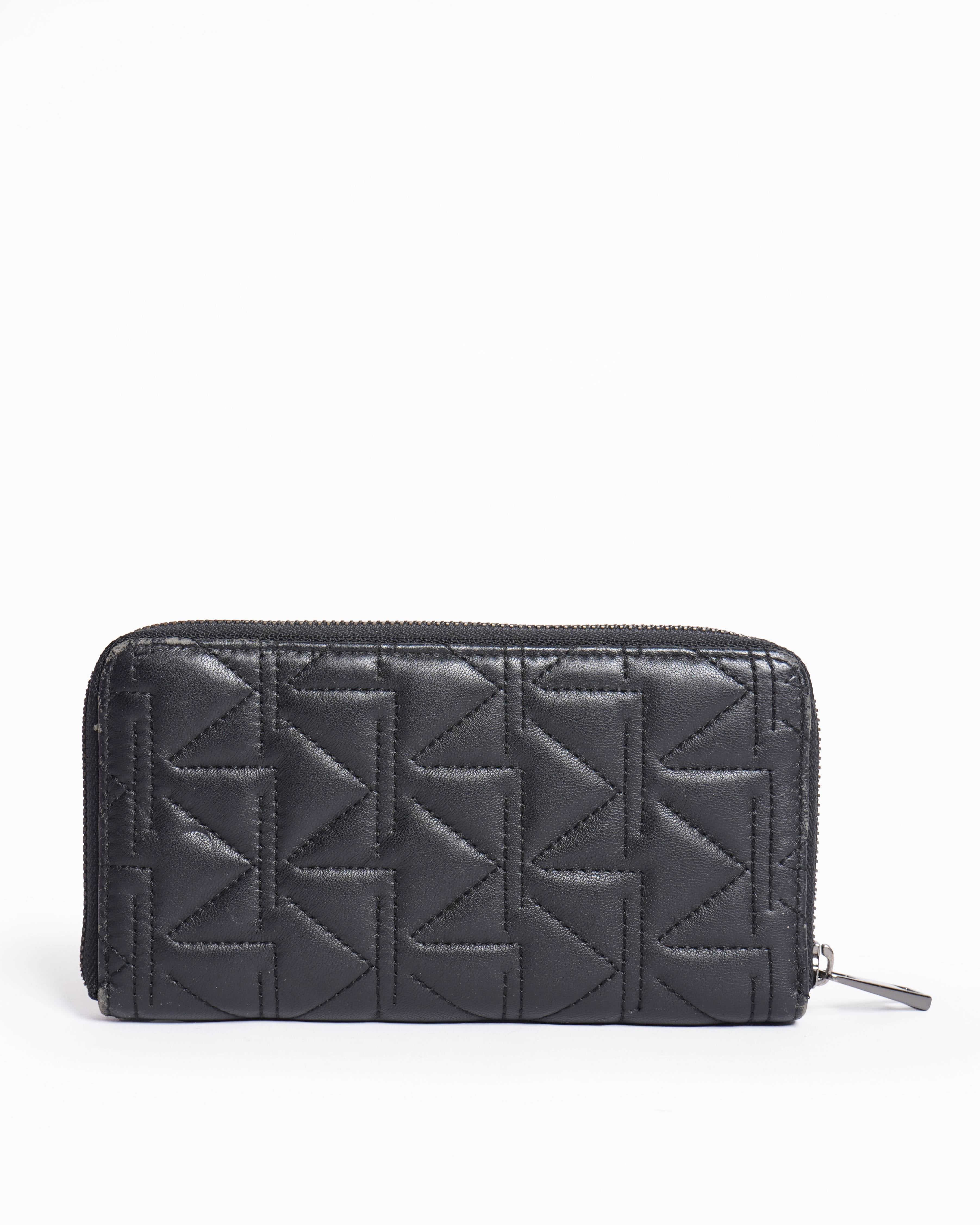 Karl Lagerfeld black Leather wallet