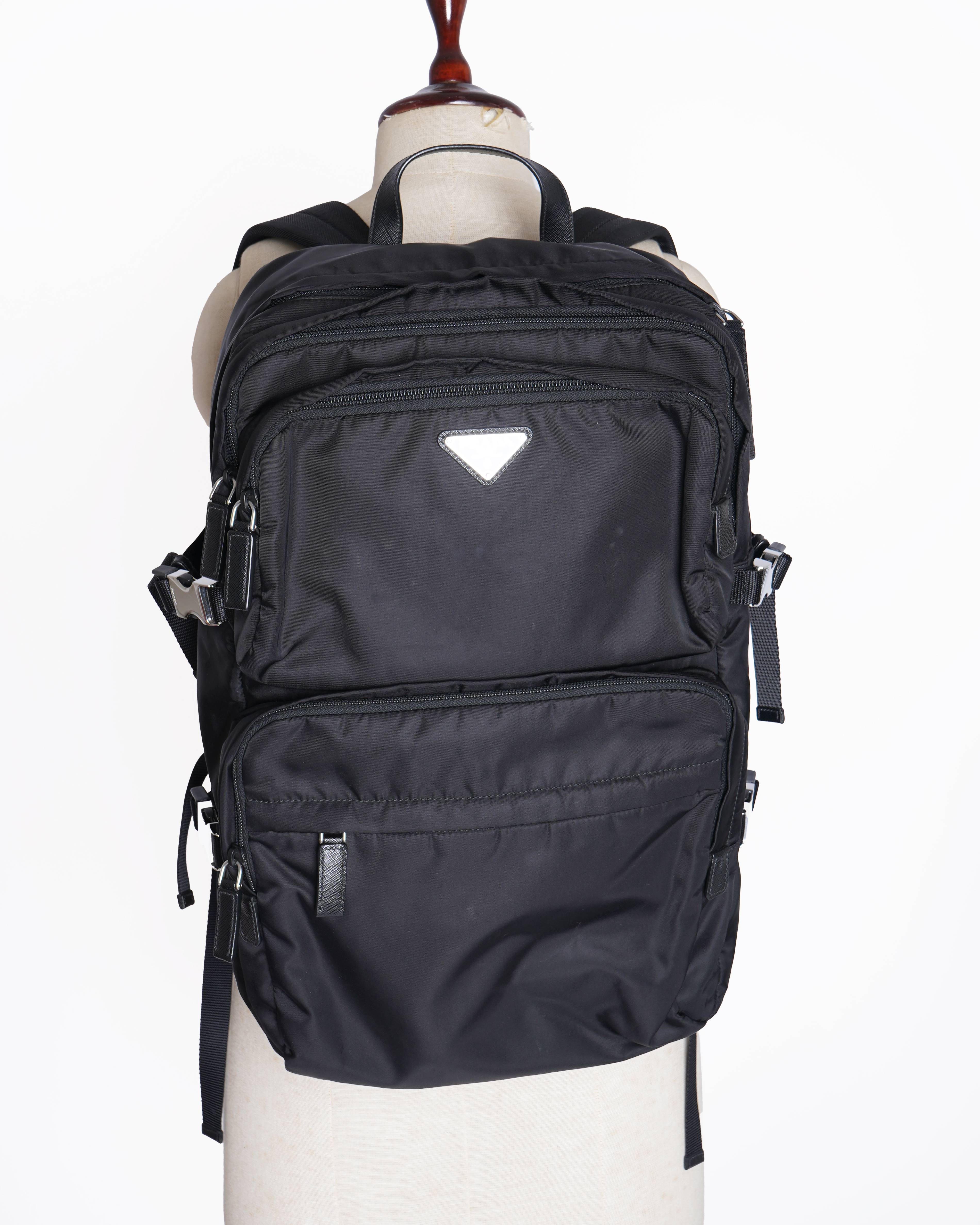 Prada Re-Nylon and Saffiano leather backpacks