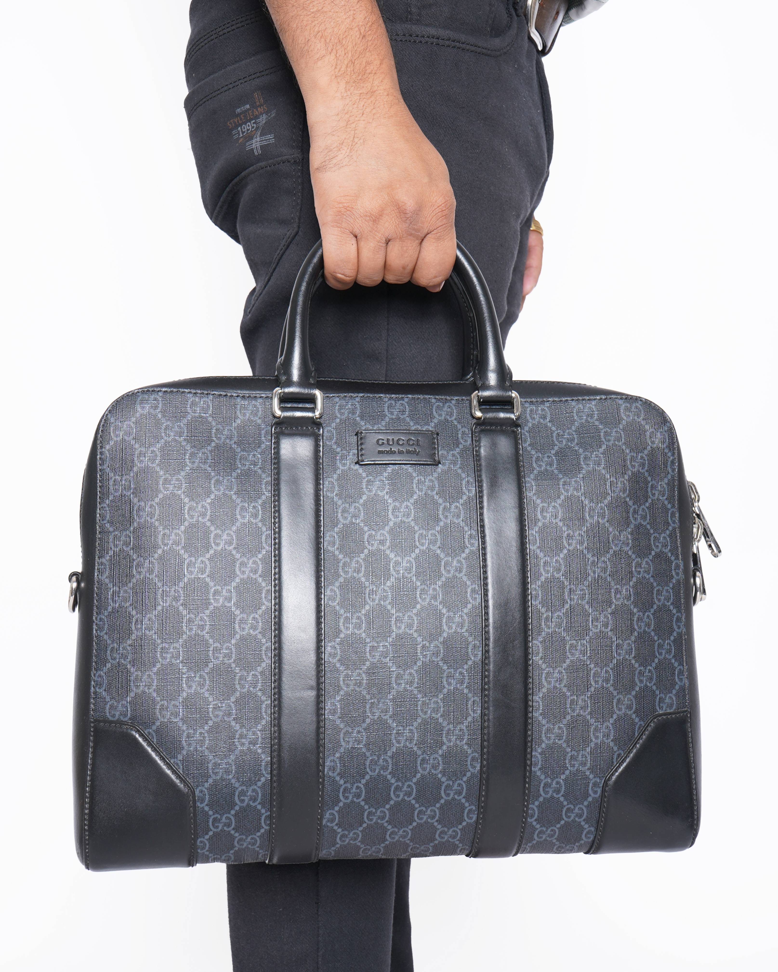Gucci GG Black medium briefcase