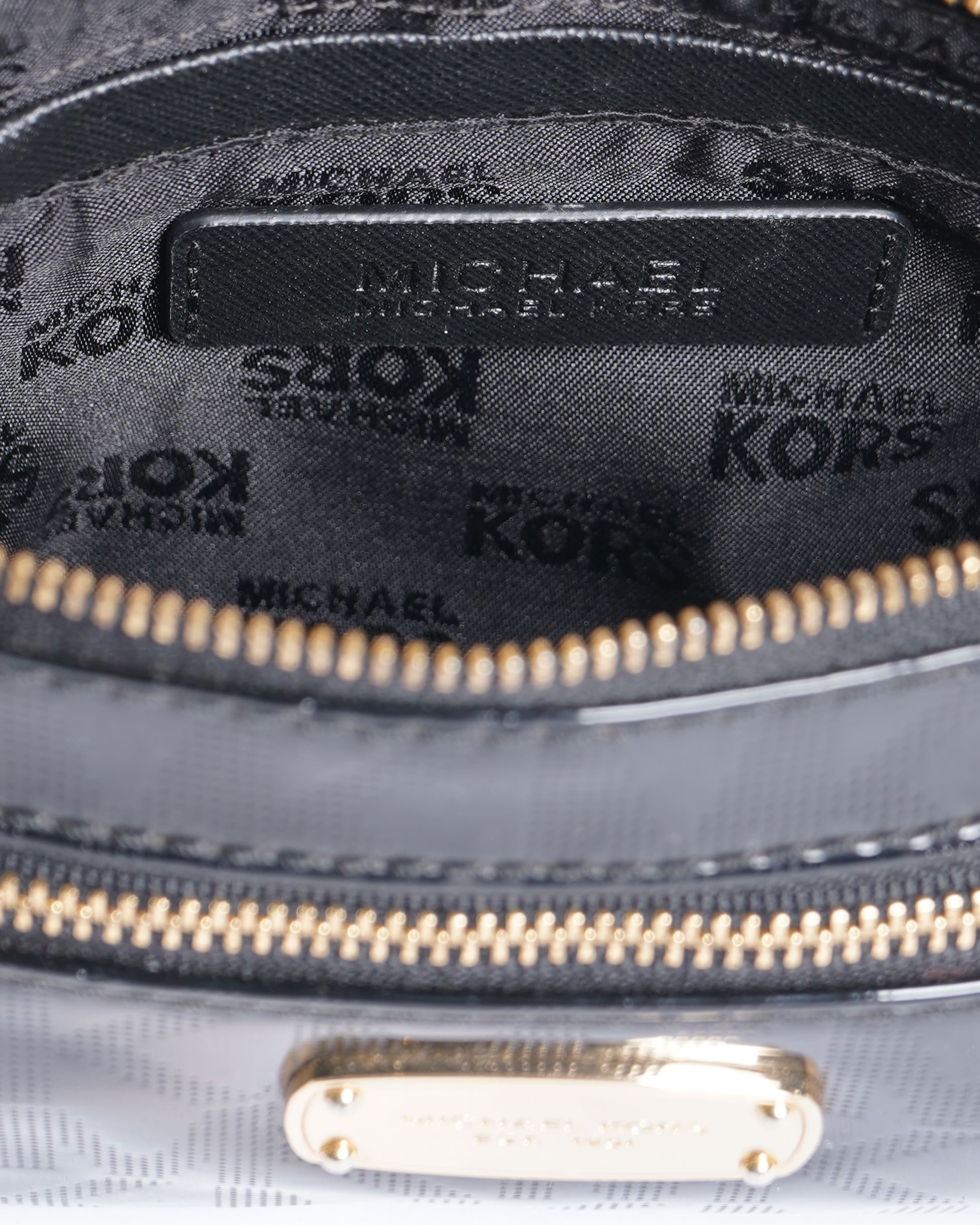 Michael Kors Monogram Black Mini Bag