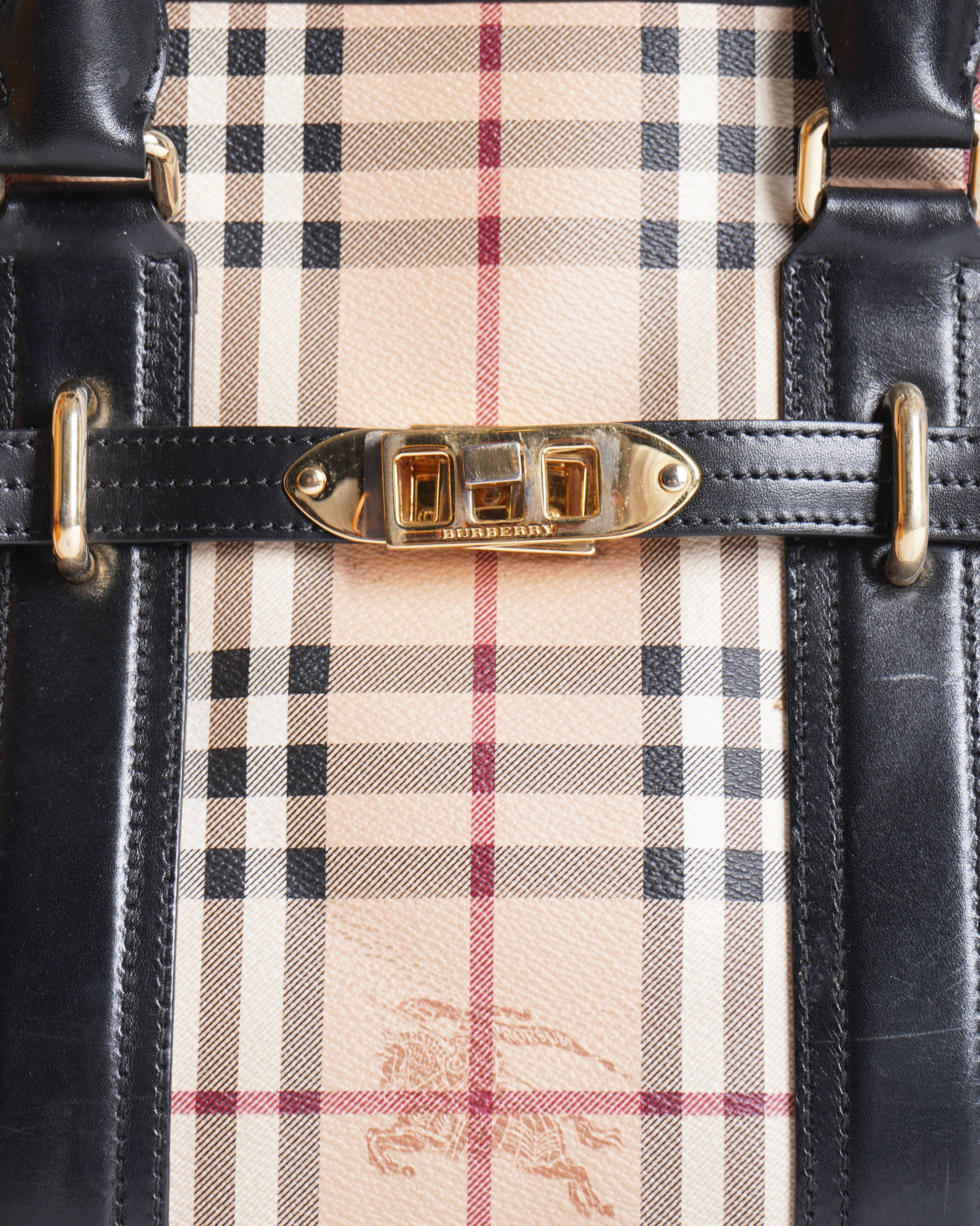 Burberry  Haymarket check coated canvas bag