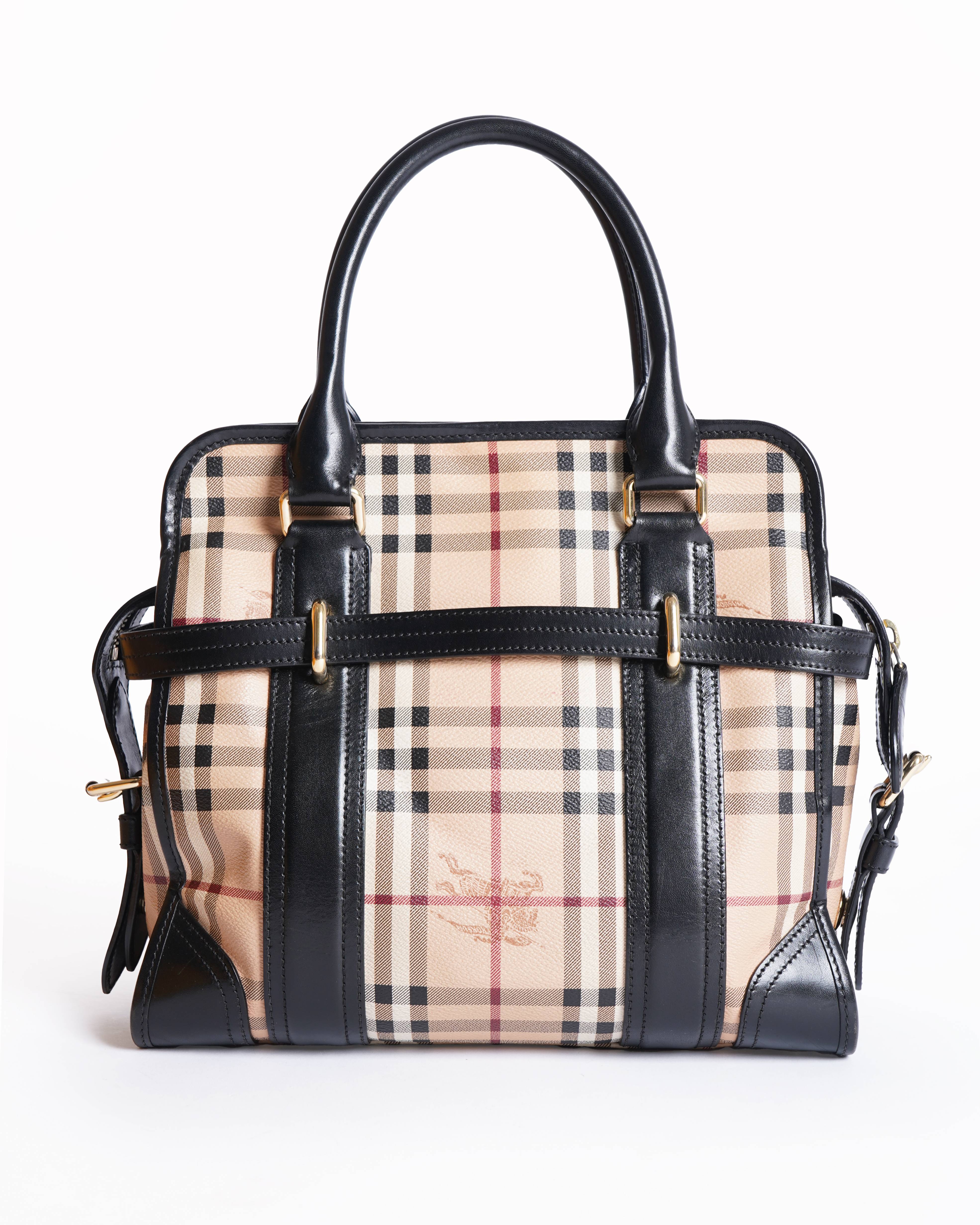 Burberry  Haymarket check coated canvas bag