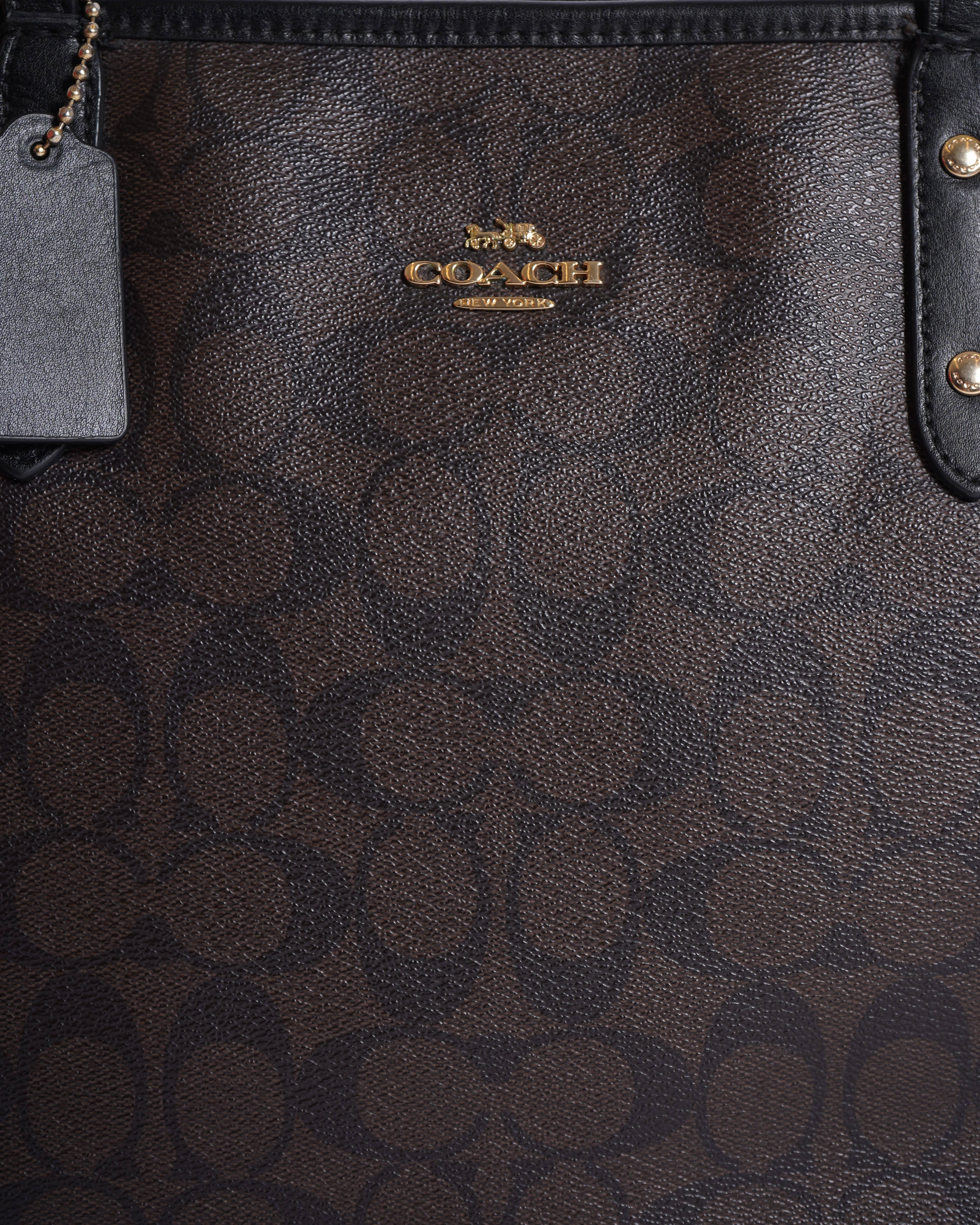 Coach monogram city tote bag