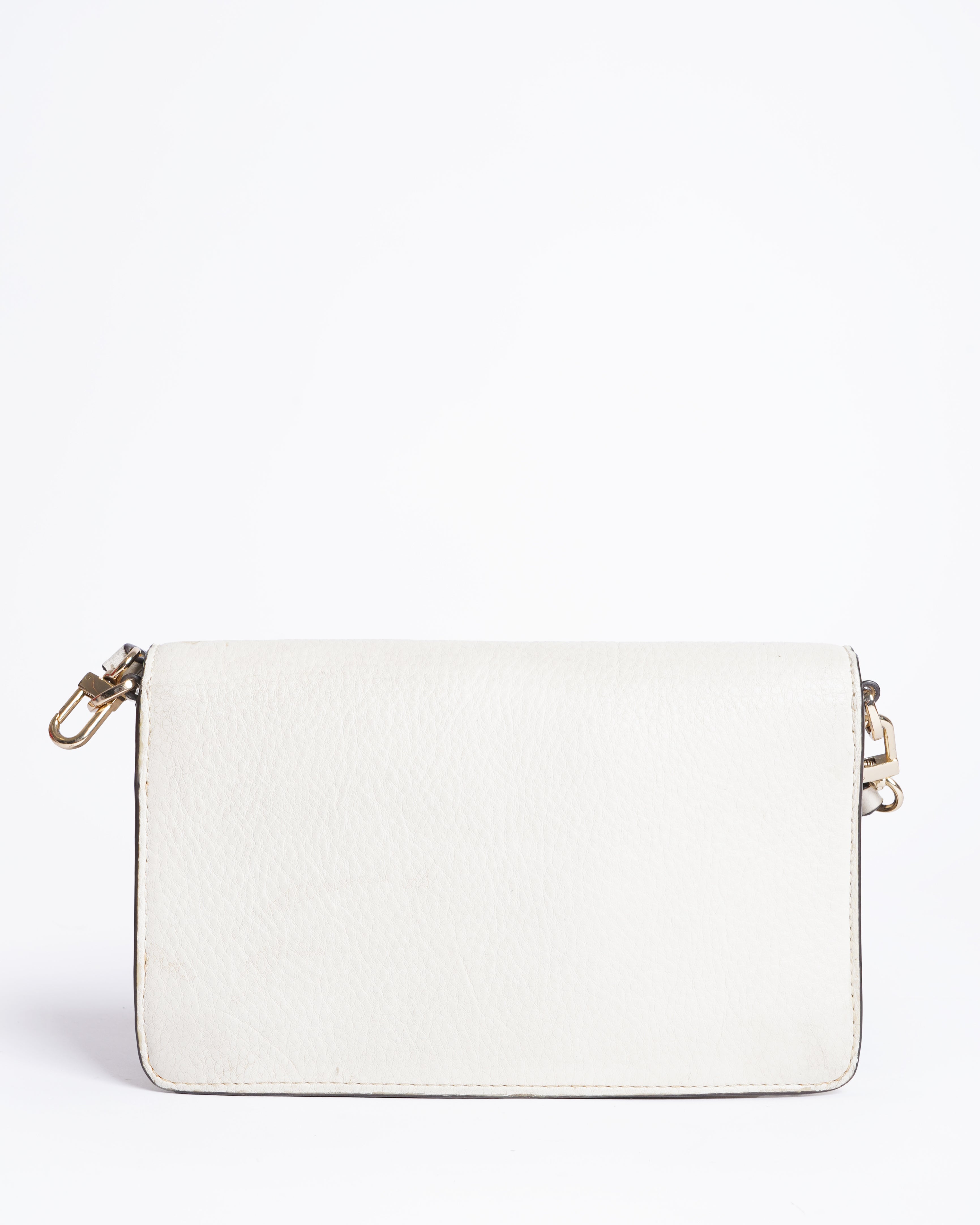 Tory burch white leather crossbody bag