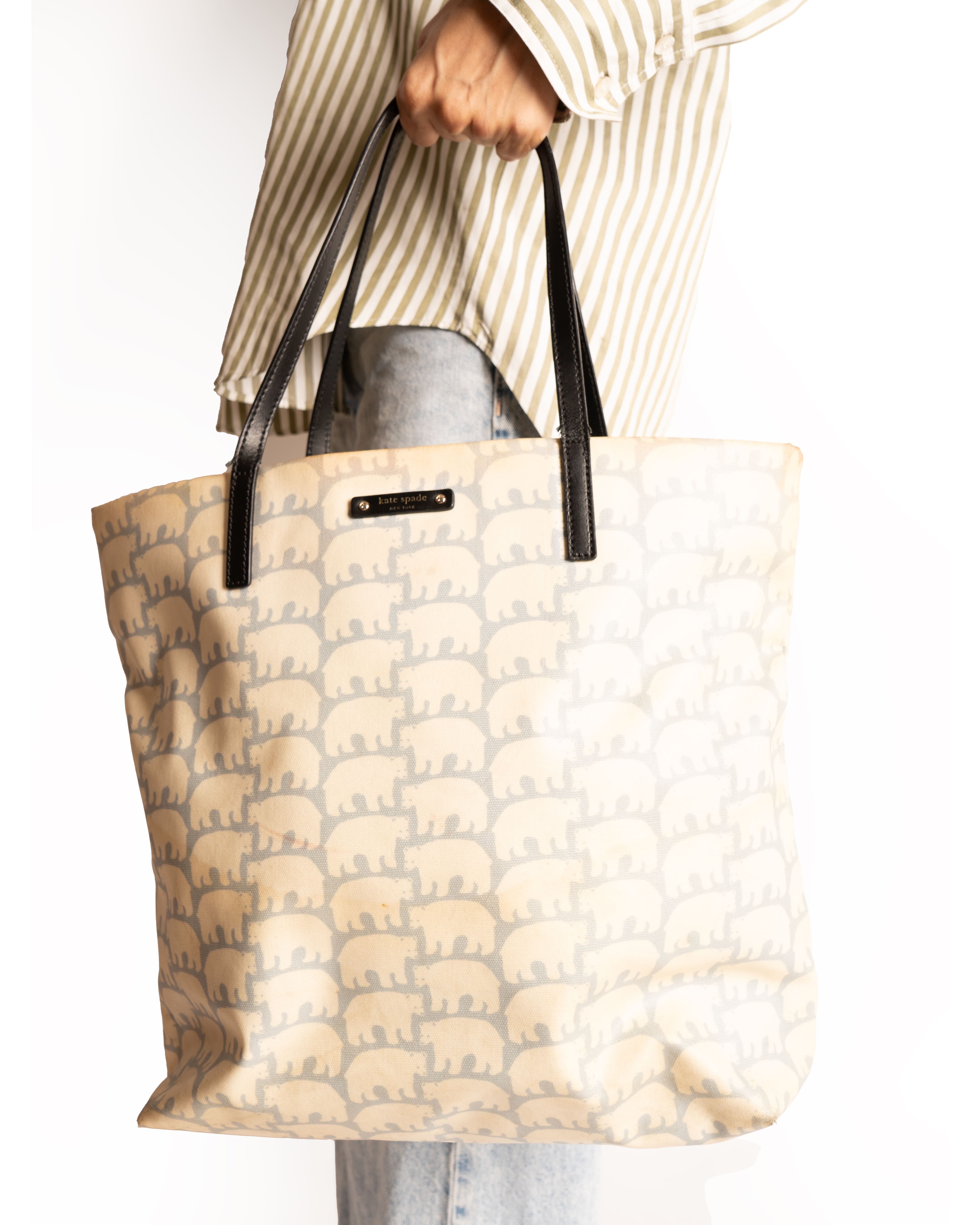 Kate Spade Arctic Friends Polar Bear Print Tote Bag