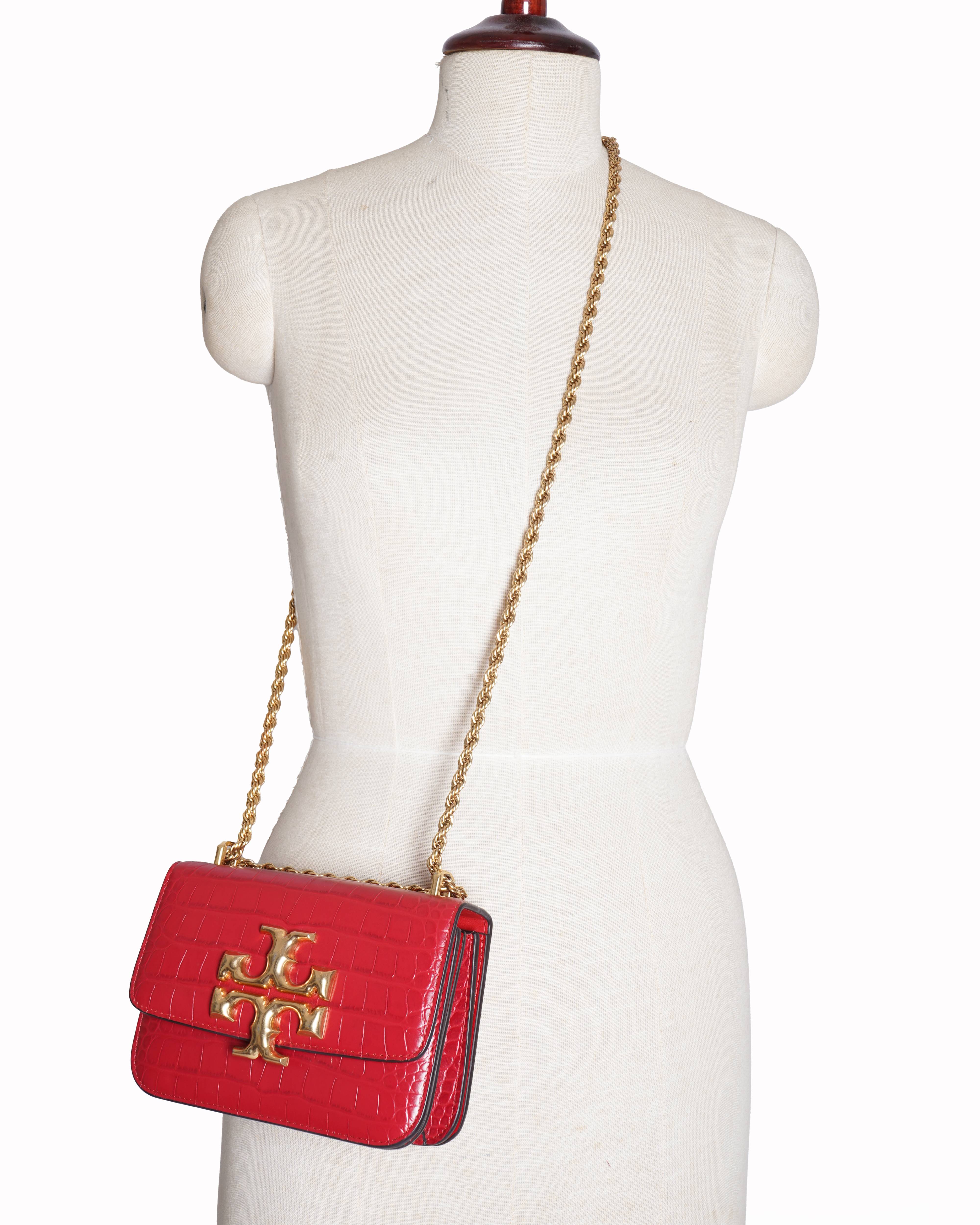 Tory Burch Eleanor Small Embossed Leather Crossbody