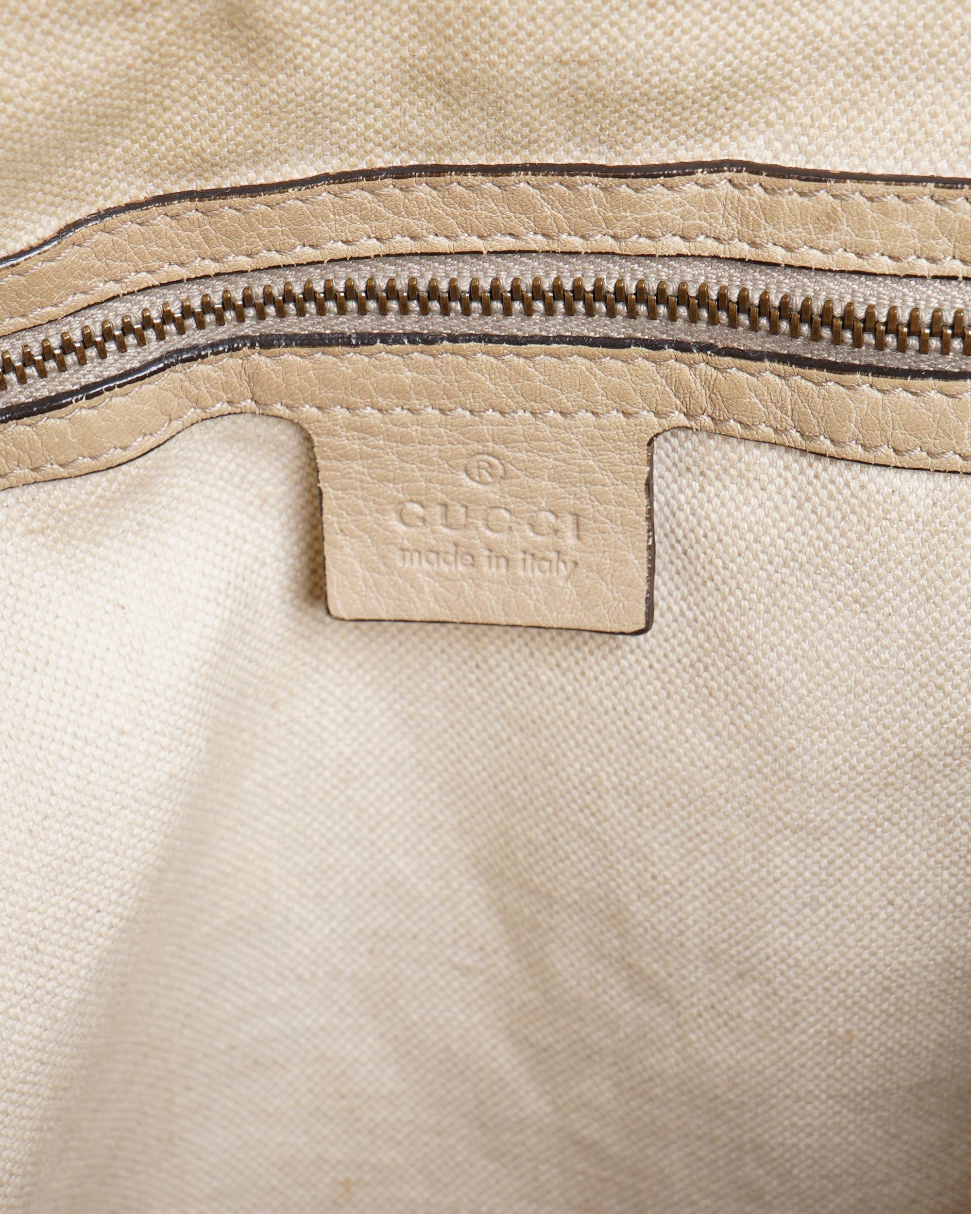 Gucci gg monogram canvas shoulder bag