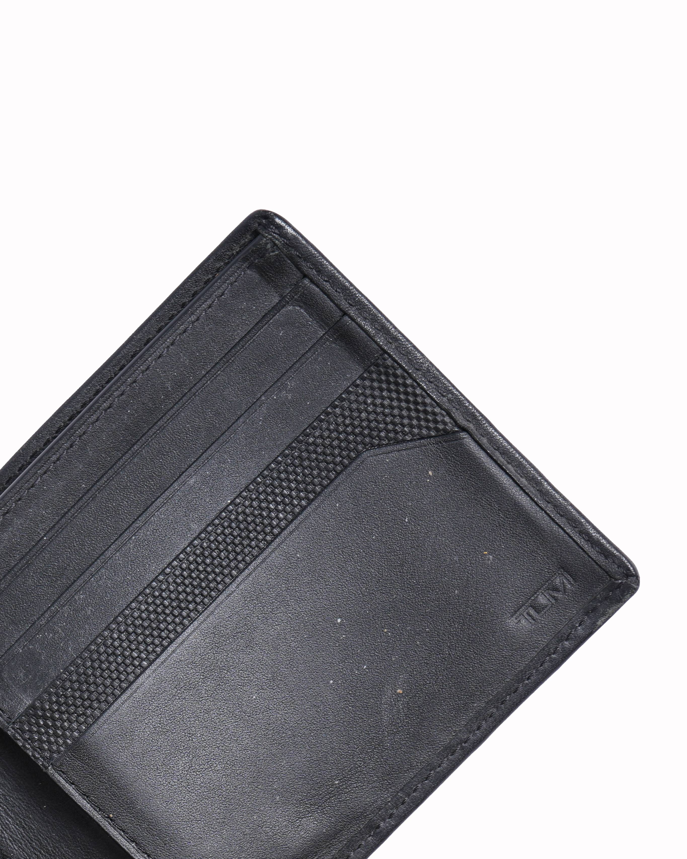 Tumi Ballistic Nylon and Leather Bifold Wallet