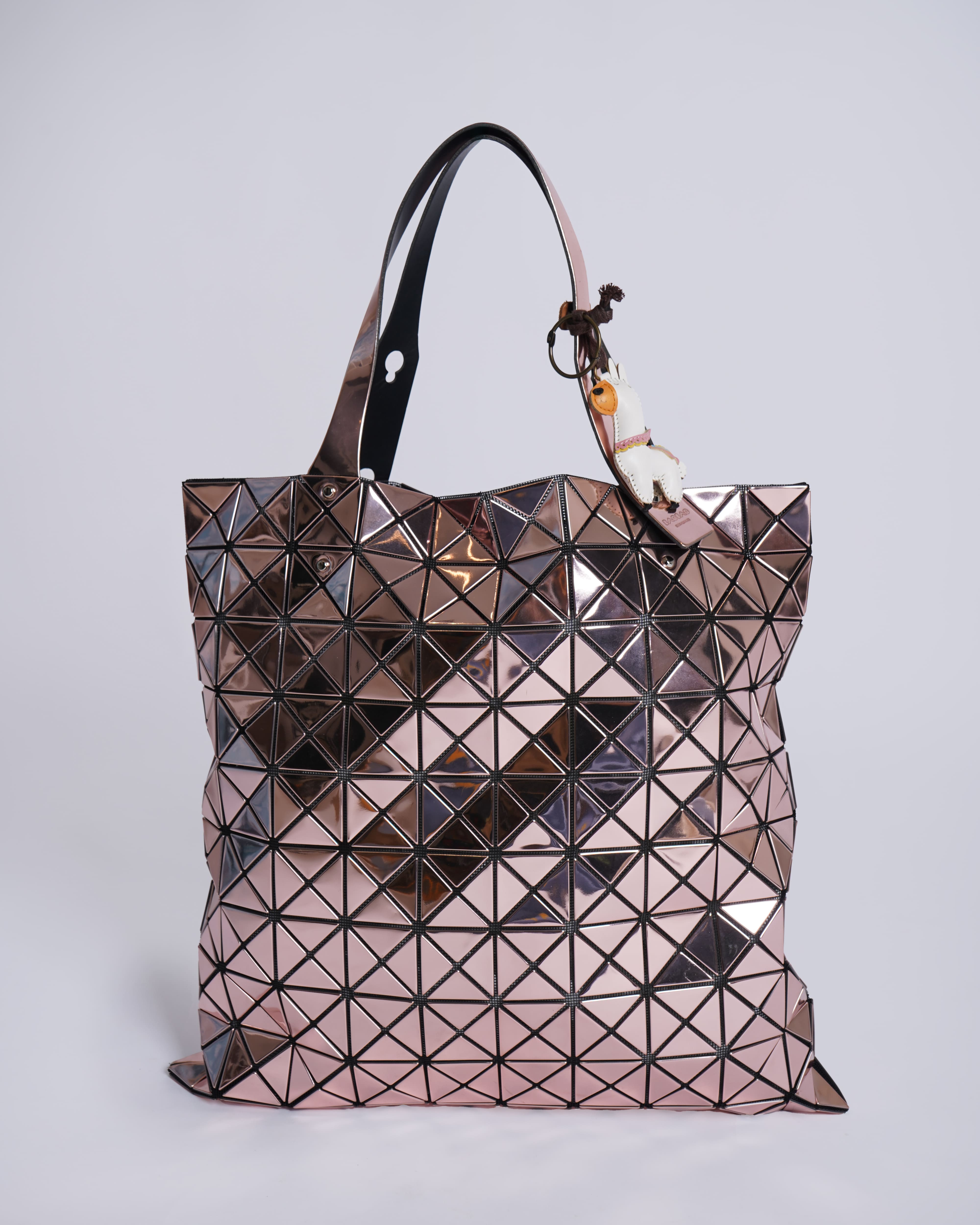 Bao Bao By Issey Miyake Prism Metallic Pink Tote