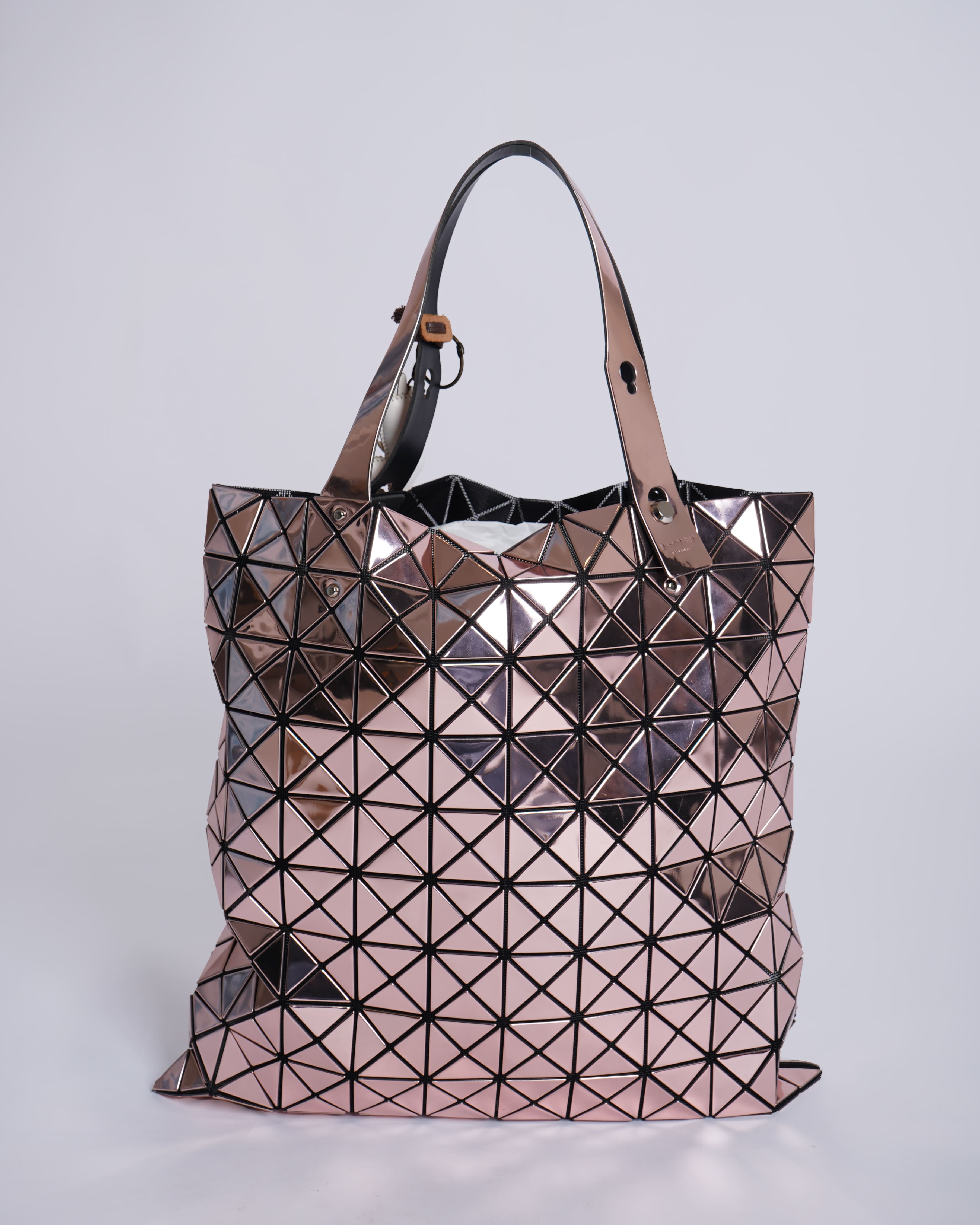 Bao Bao By Issey Miyake Prism Metallic Pink Tote