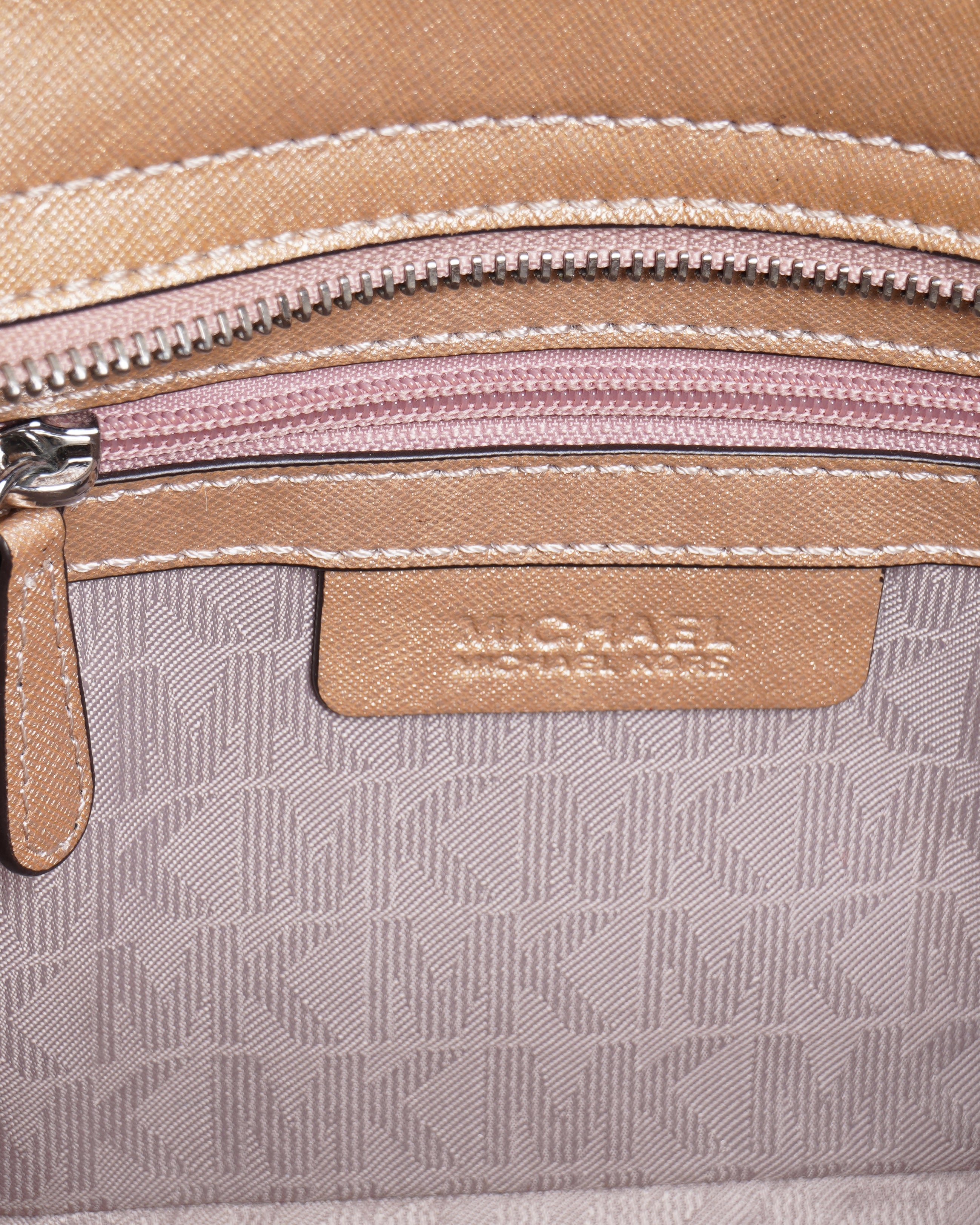 Michael kors metallic selma crossbody bag