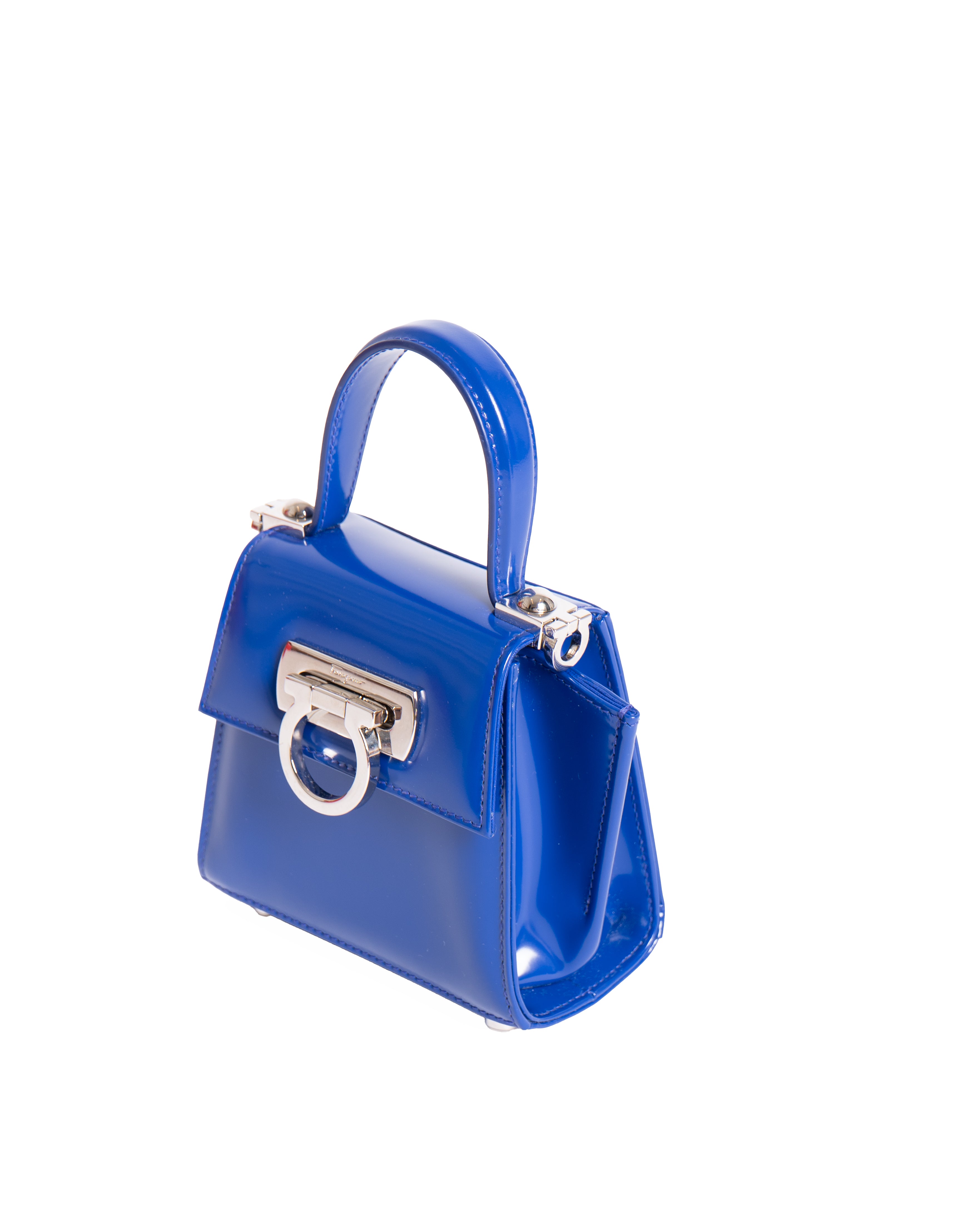 New Salvatore Ferragamo Mini Top-Handle Crossbody Bag