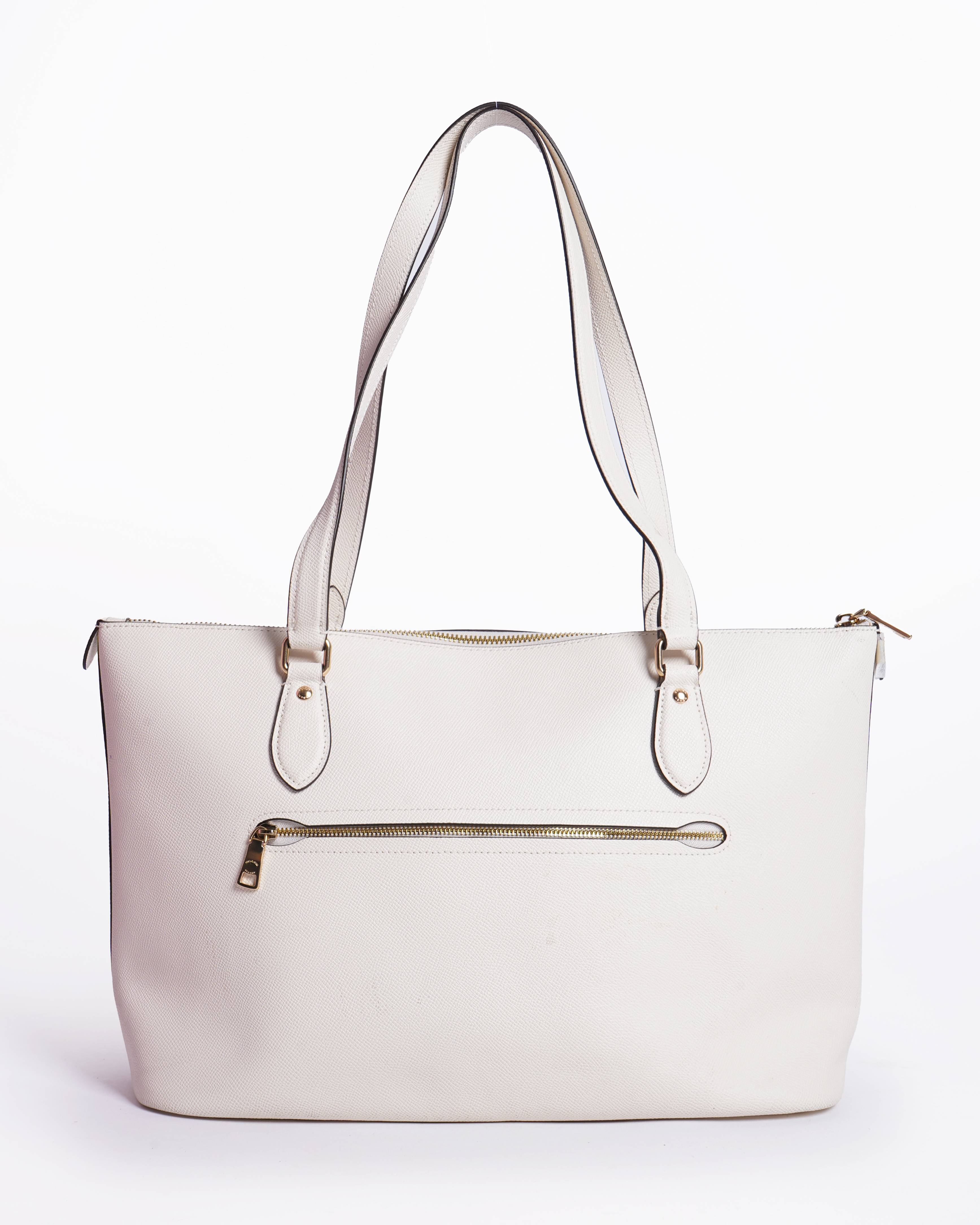 New Coach gallery tote in crossgrain leather