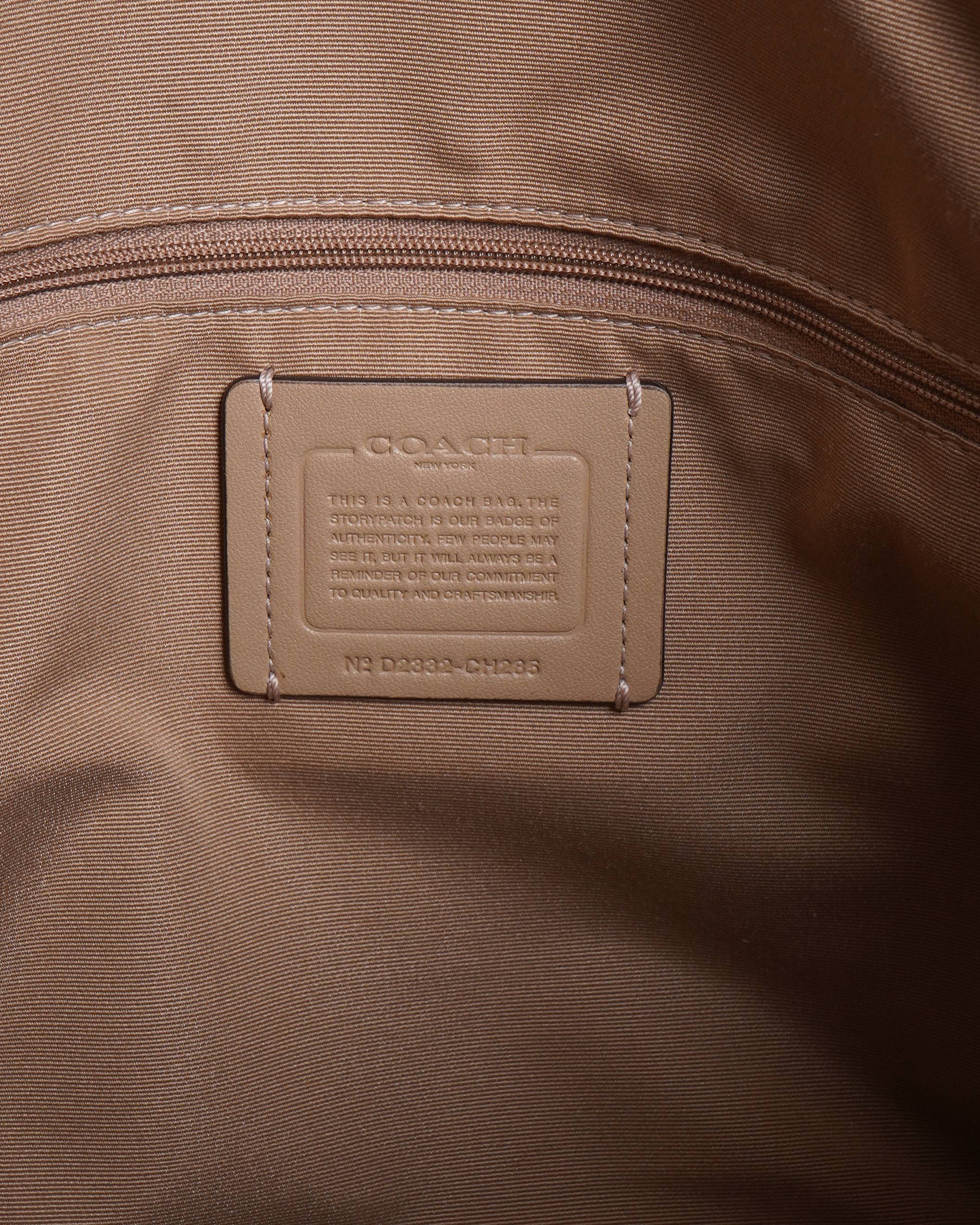 New Coach gallery tote in crossgrain leather