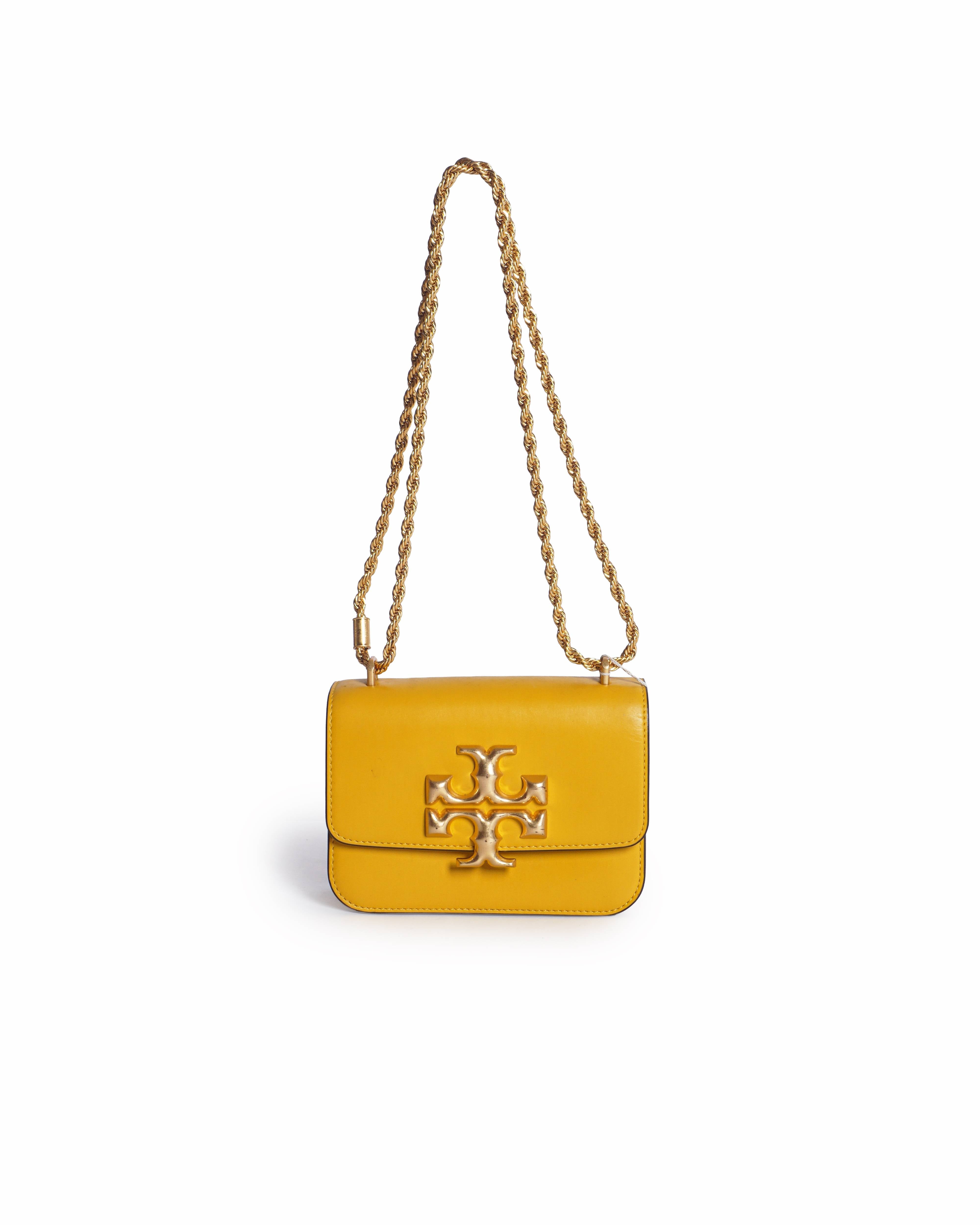 Tory Burch Eleanor Small Convertible Shoulder Bag In Yellow
