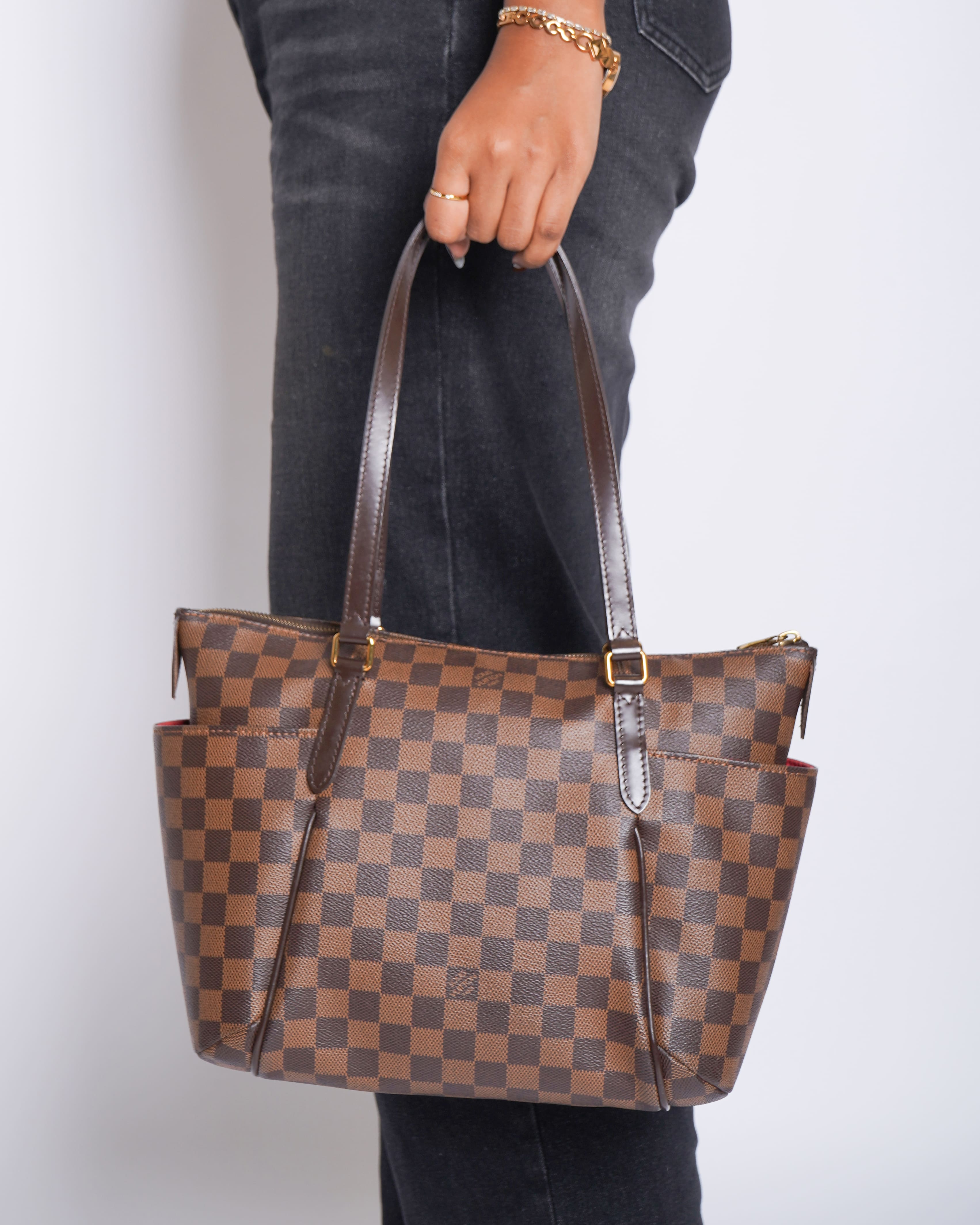 Louis Vuitton brown canvas totally tote bag