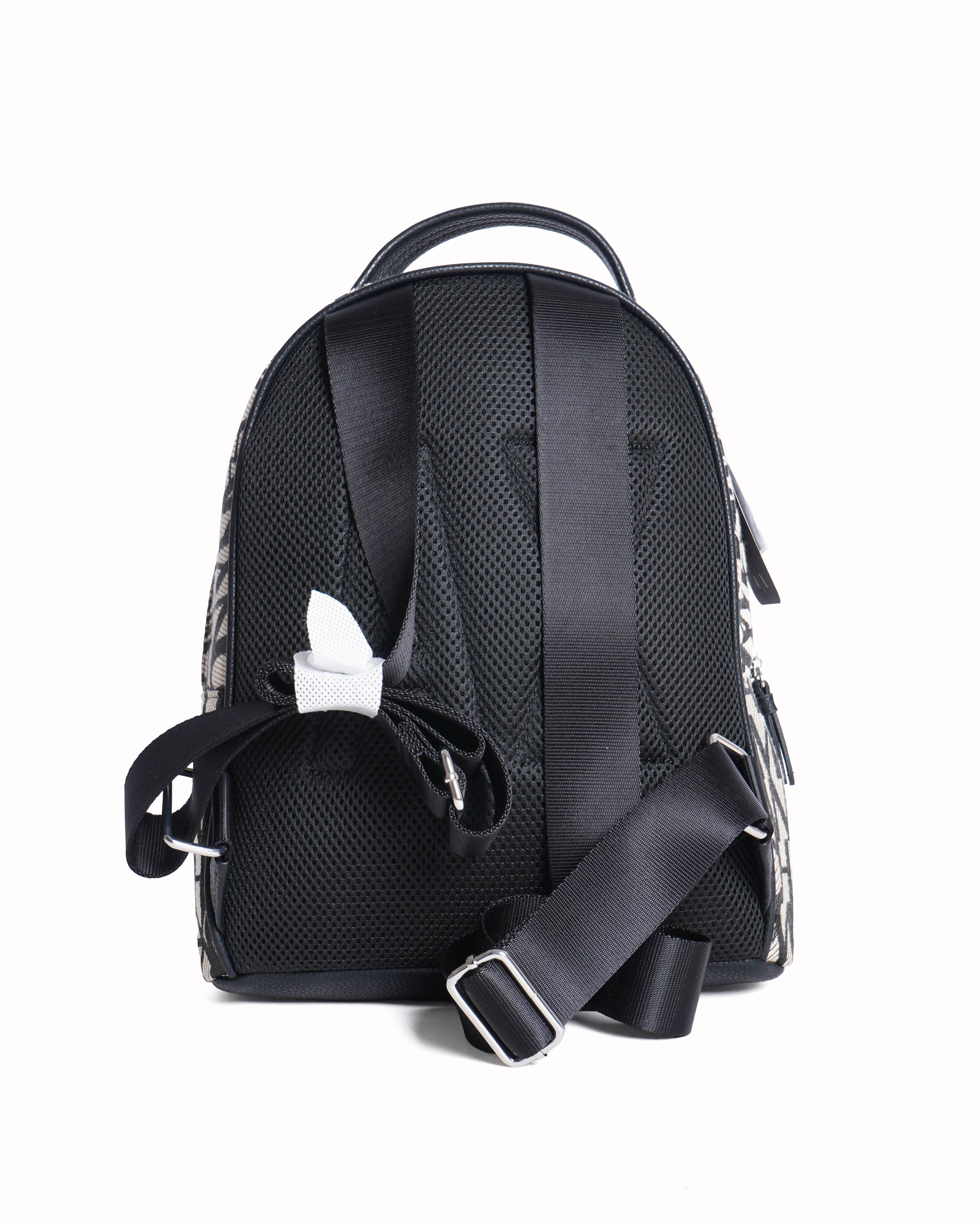 New Armani Exchange
Jacquard Maxi Logo Backpack with Zipper Closure