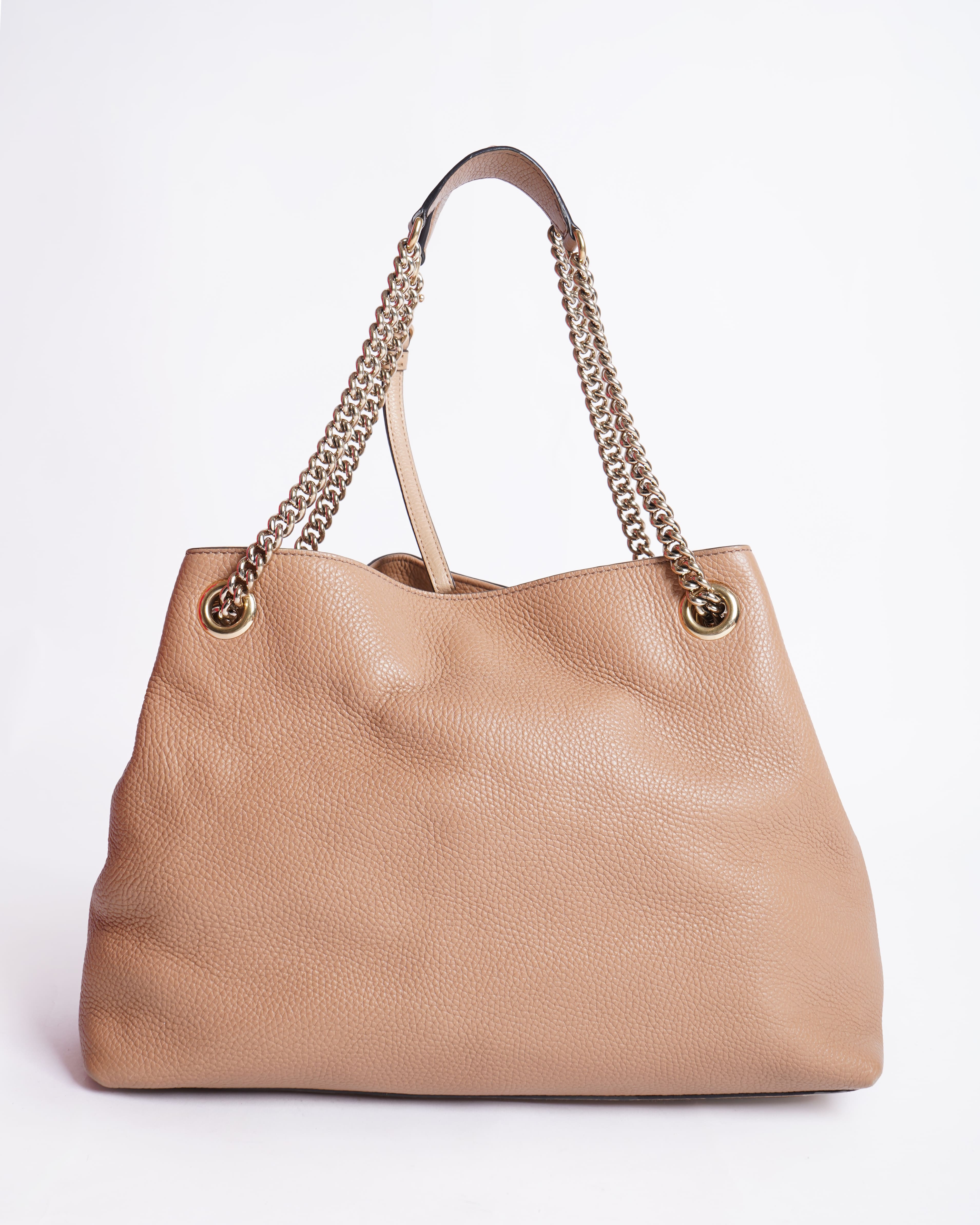 Gucci Soho shoulder Bag In Beige