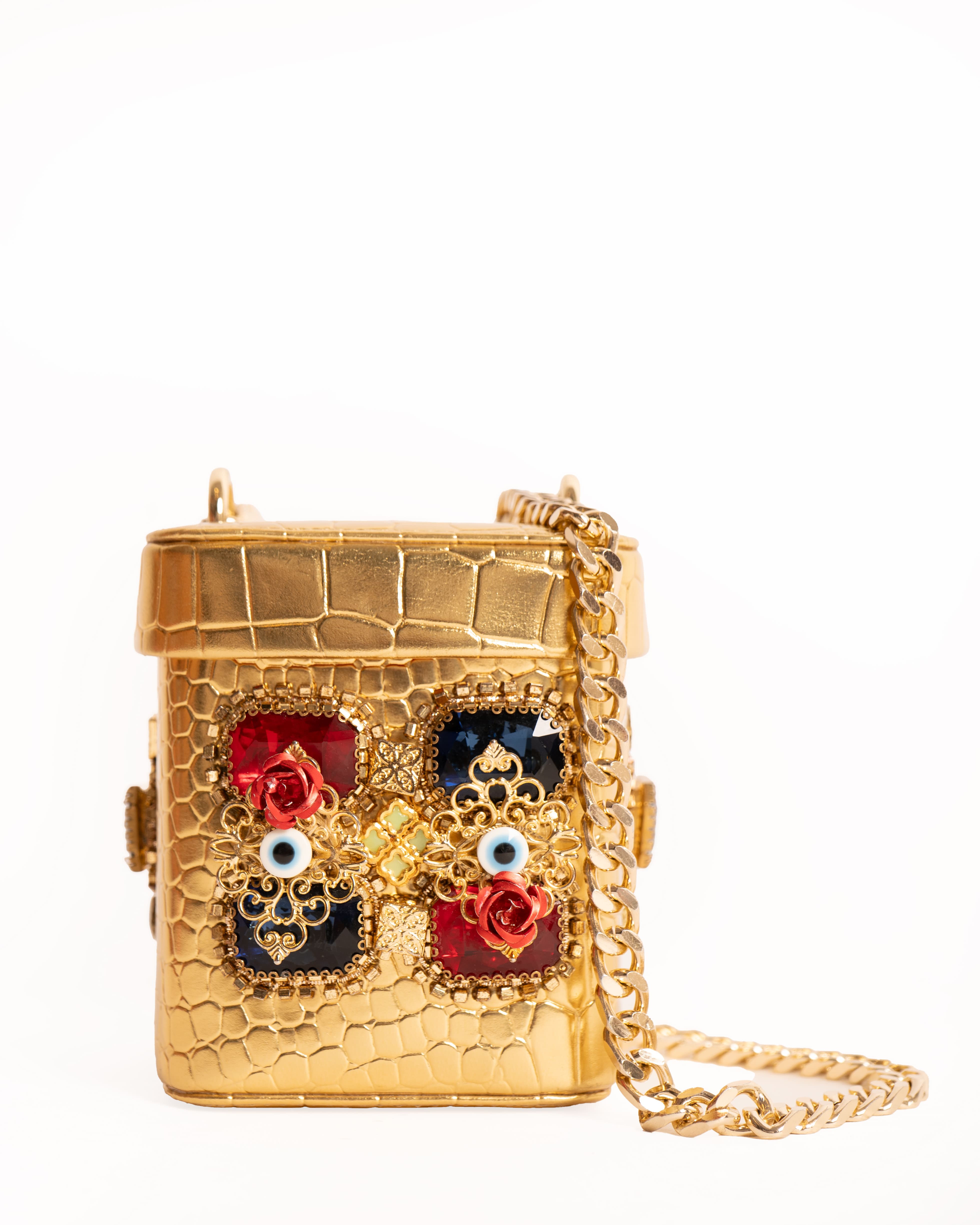 Papa Don't Preach Embellished Leather Shopper Sling Bag