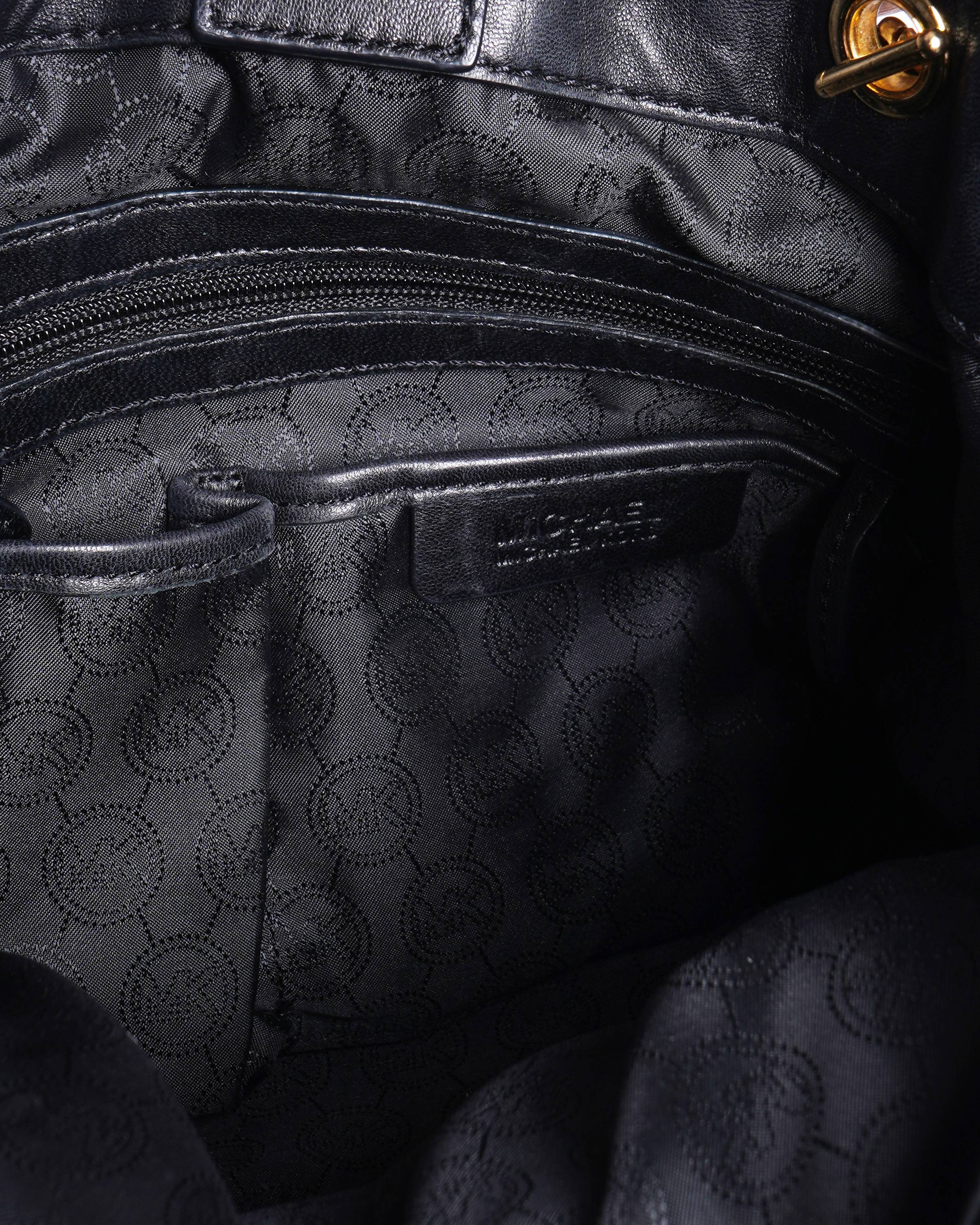 Michael Kors Quilted Shoulder Bag In Black