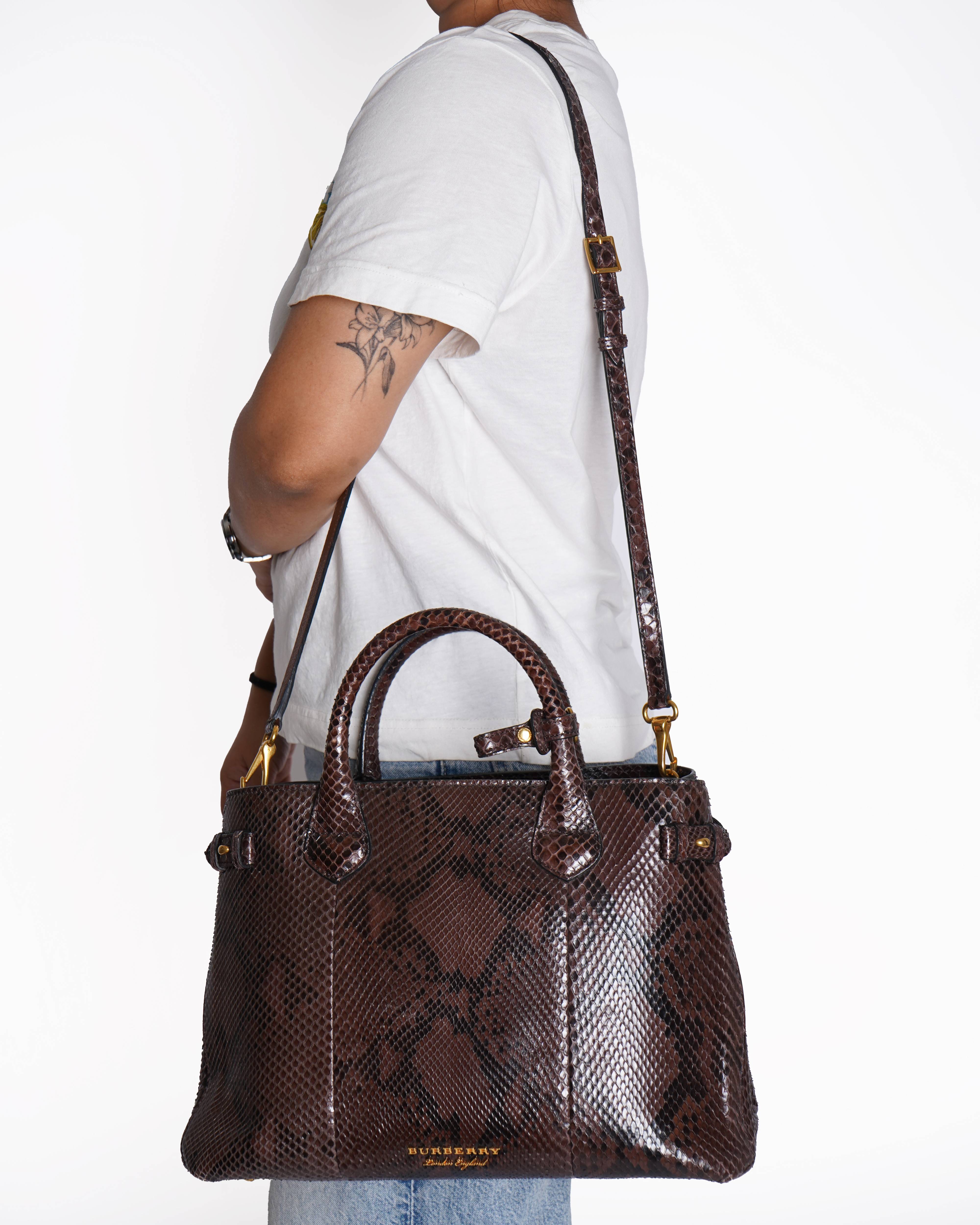 Burberry
The Banner python handbag