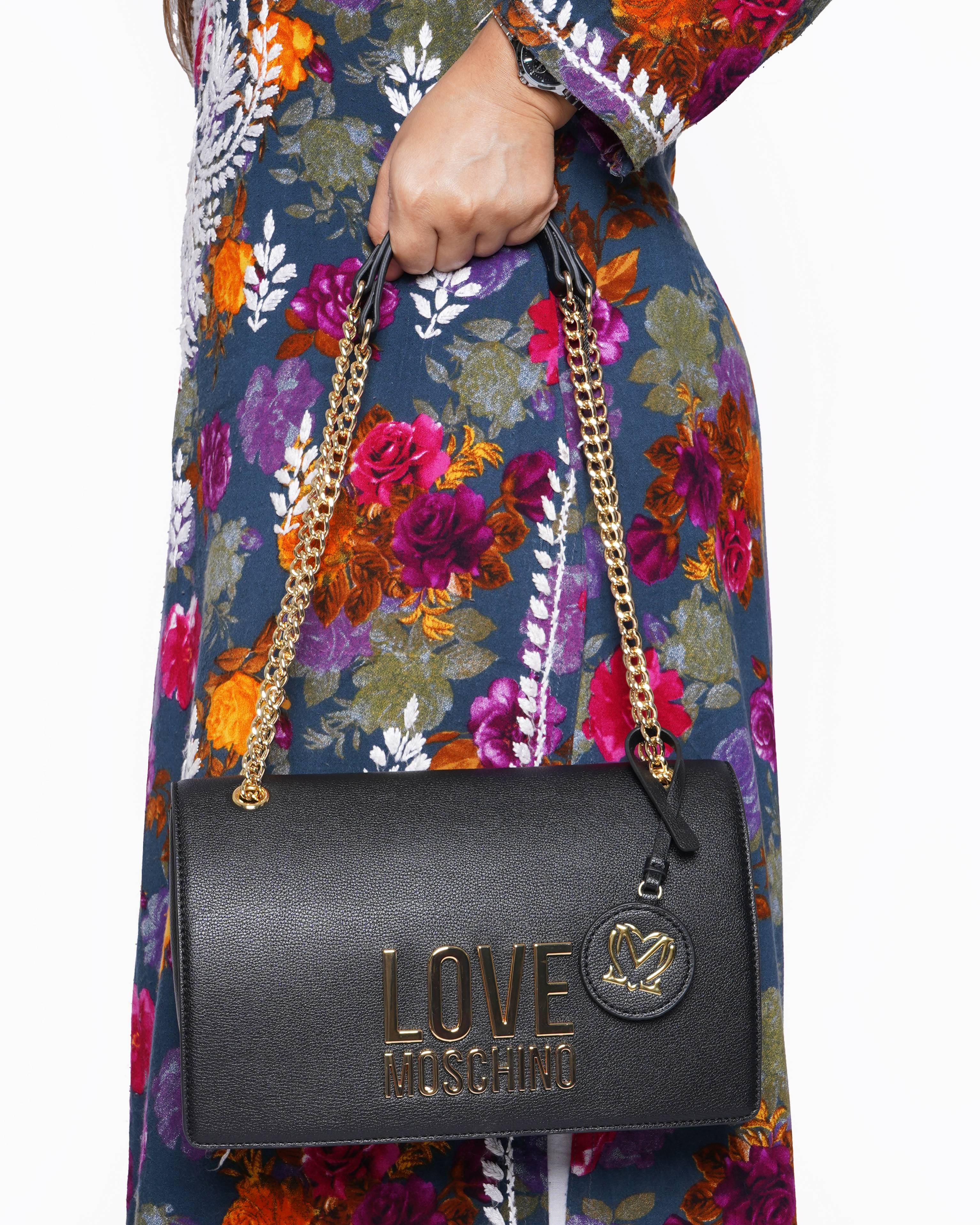 New Love Moschino Crossbody Bag in Black