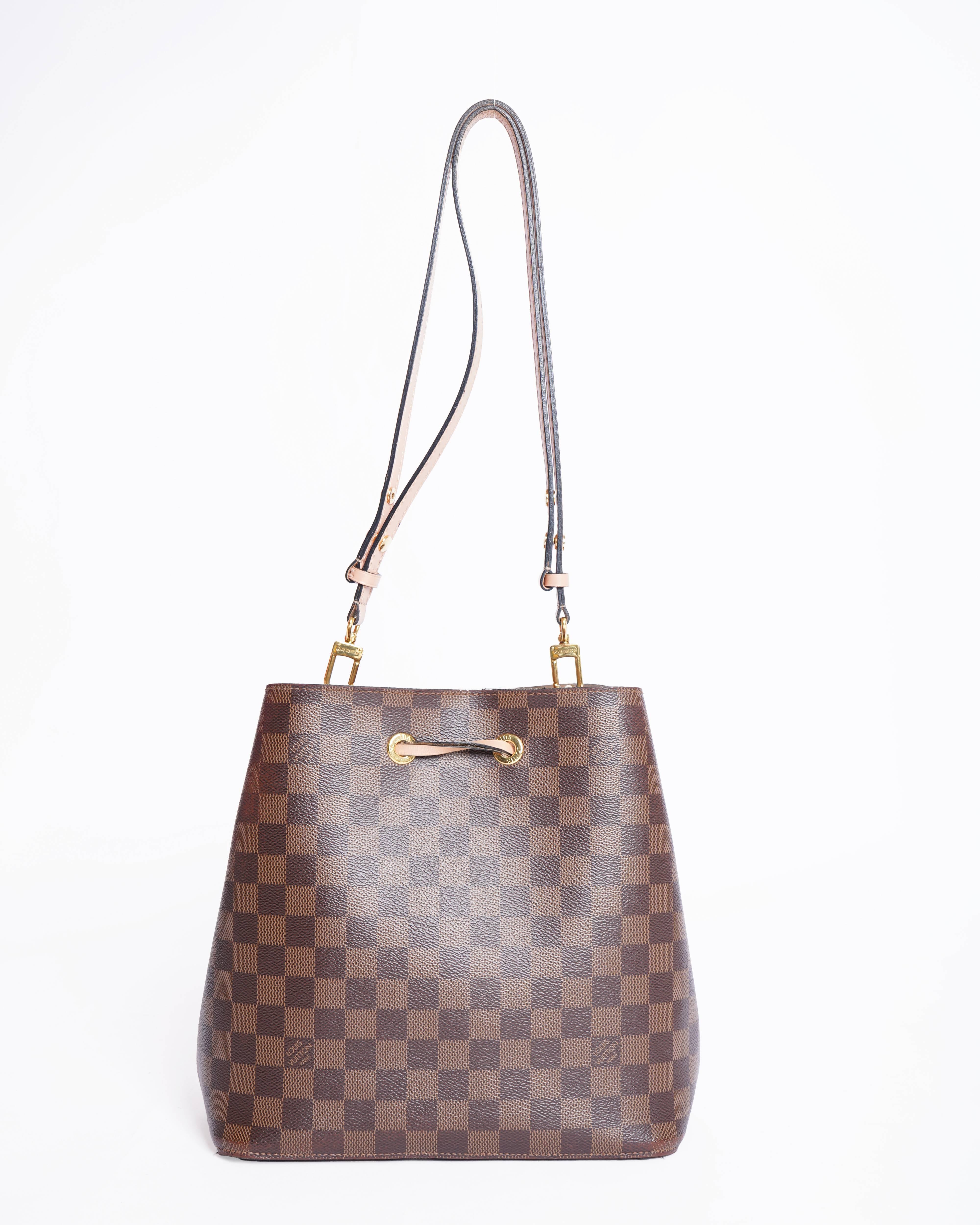 Louis vuitton damier ebene neoneo bb bucket bag