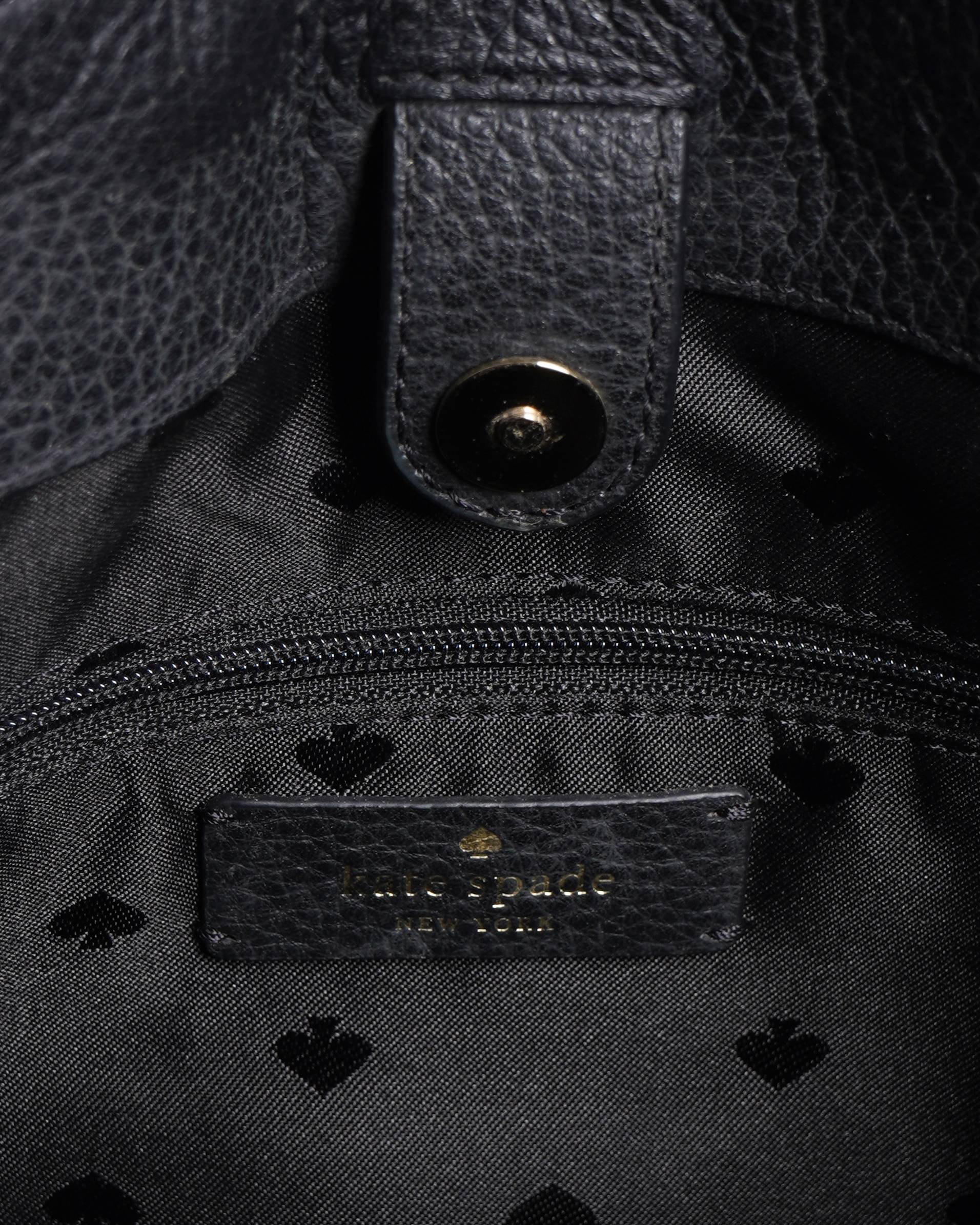 Kate Spade Medium Triple Compartment Satchel Bag Black