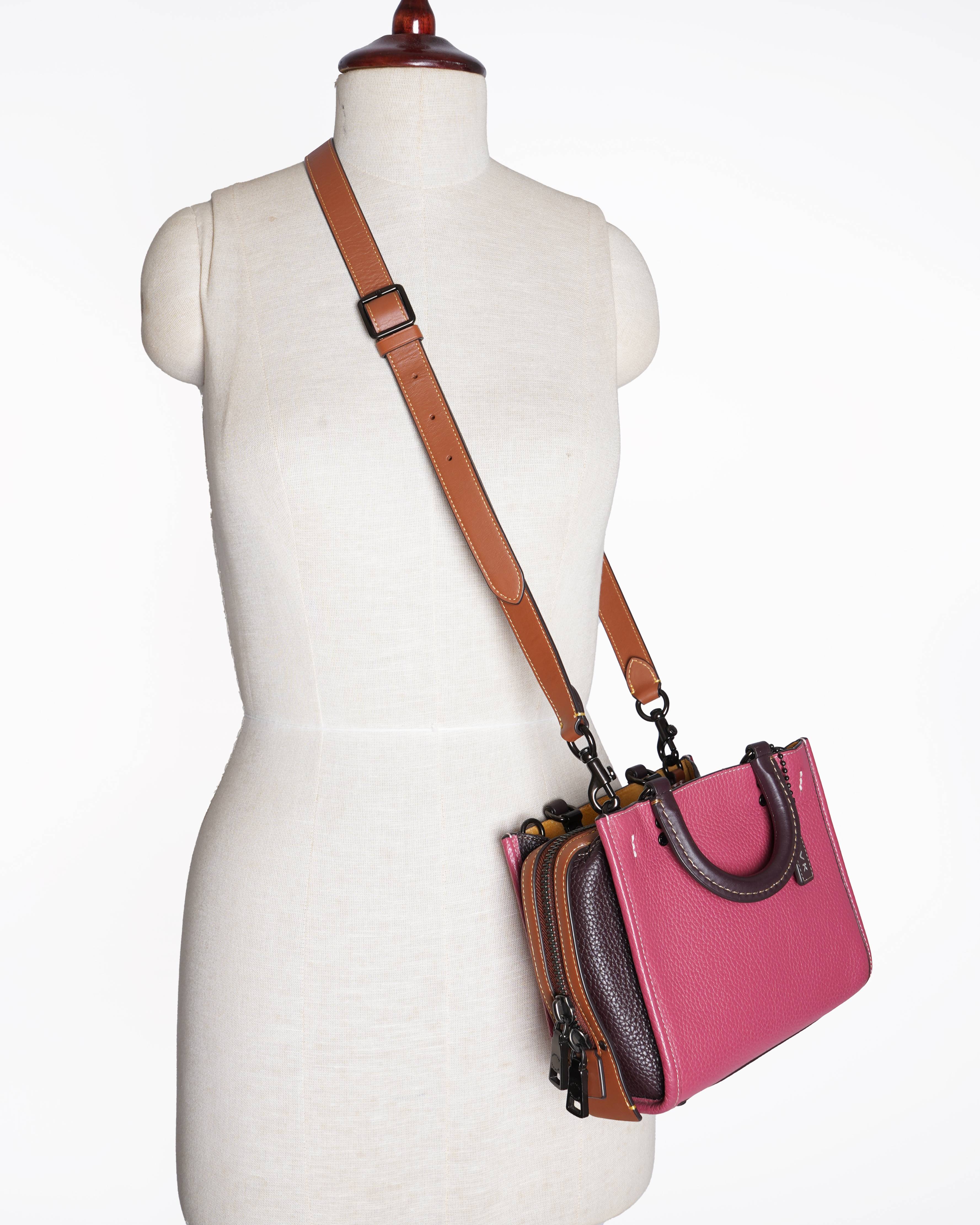 Coach Rogue in colourblock regenerative leather shoulder bag