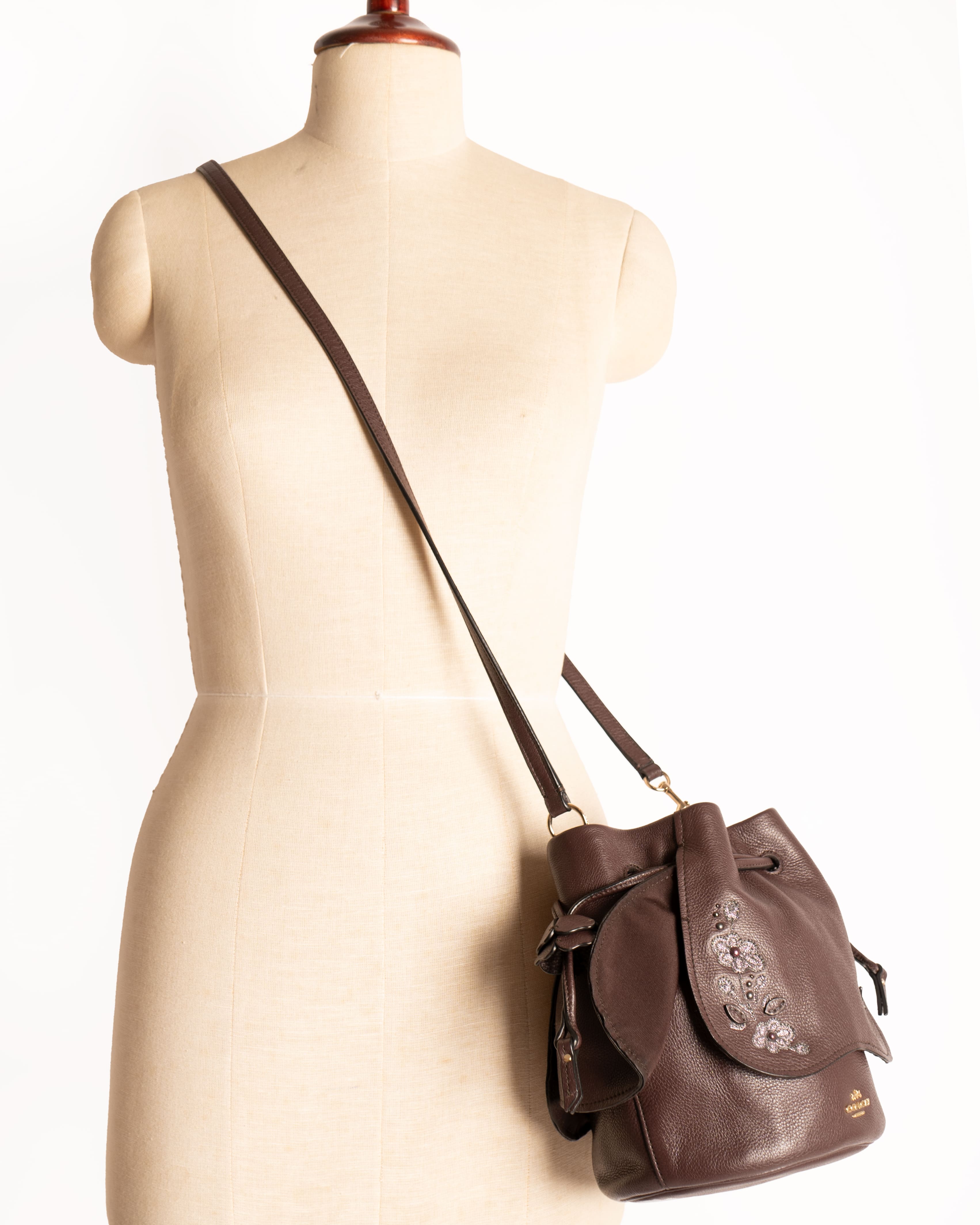 Coach embroidered bag