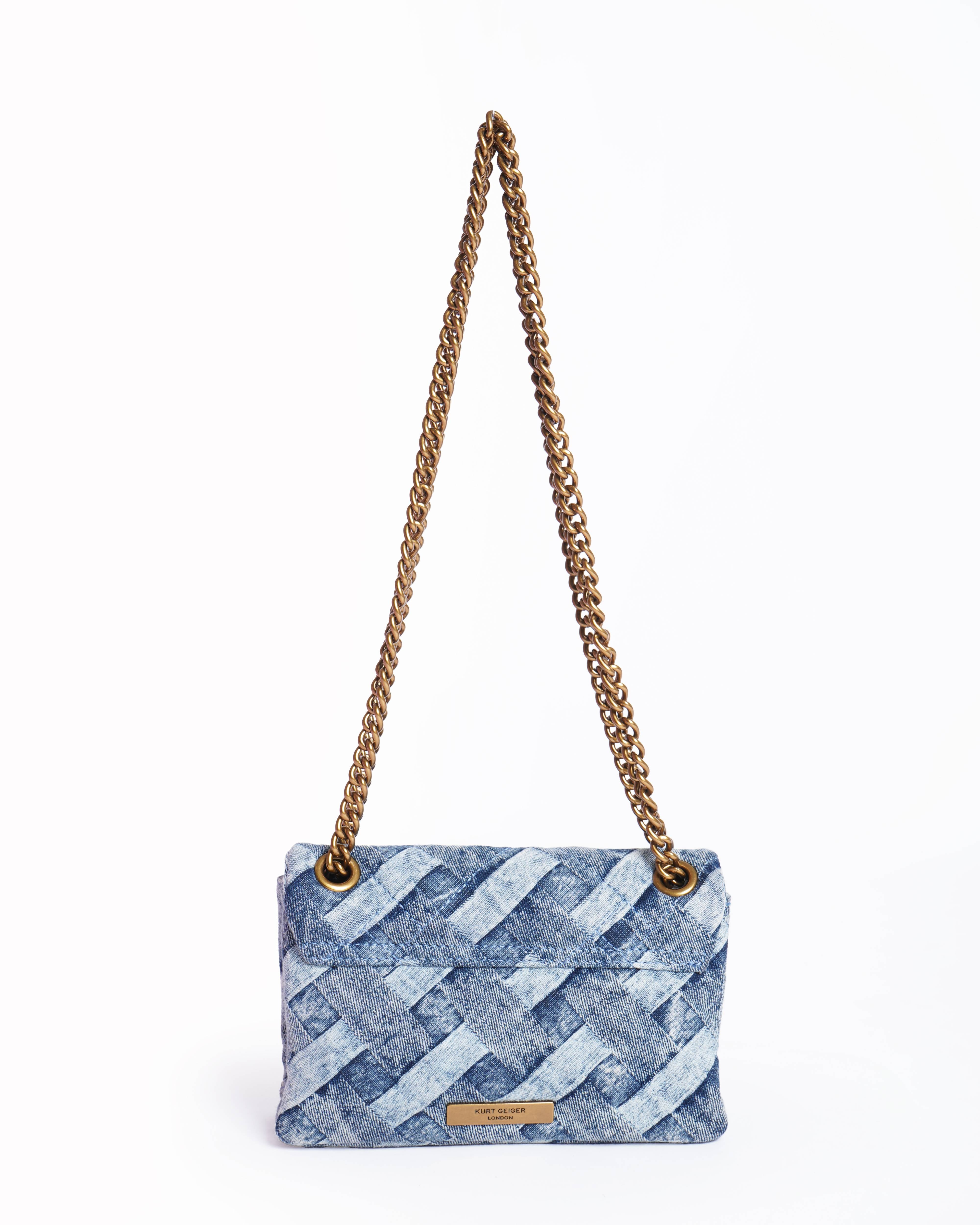 Kurt Geiger denim crossbody bag
