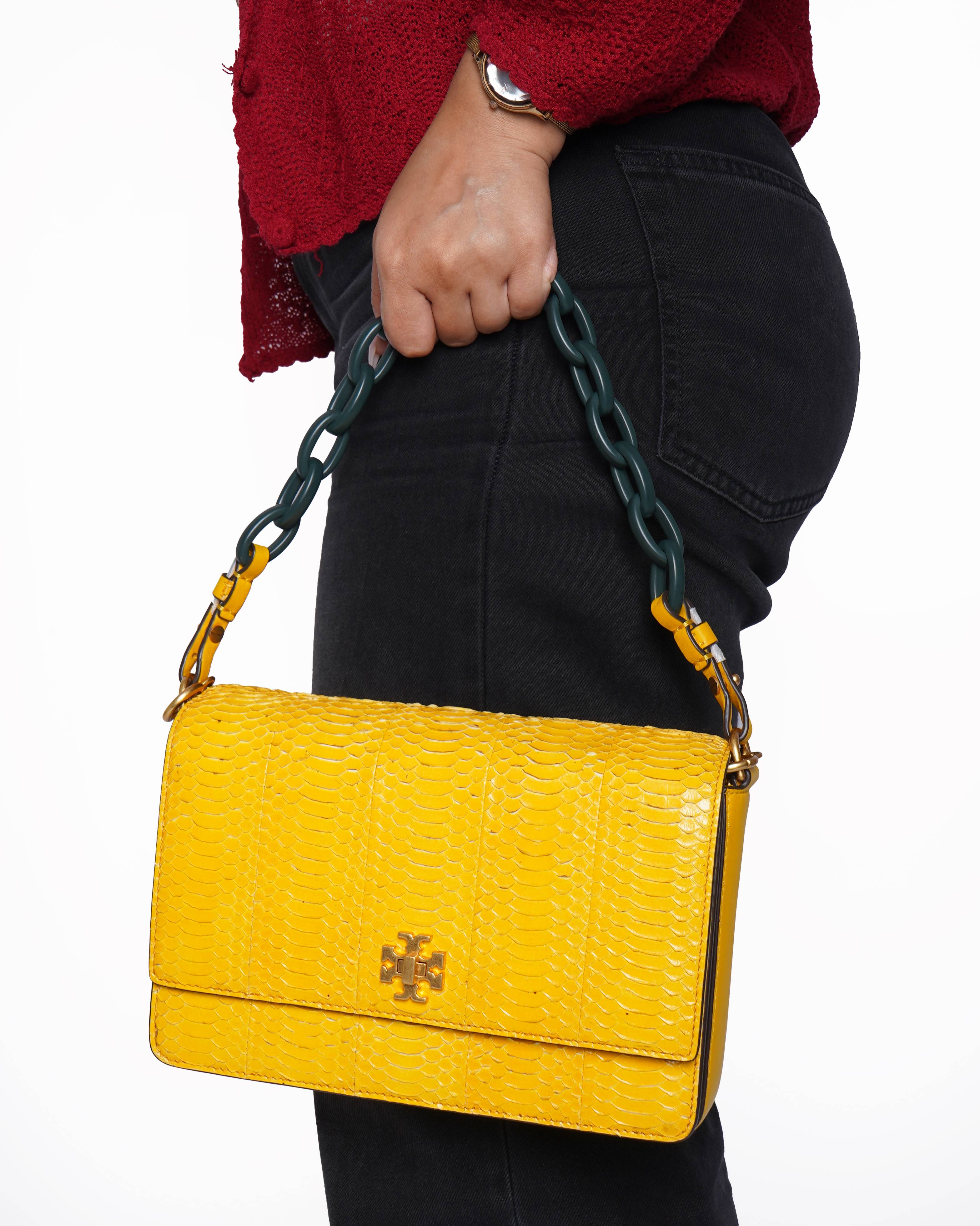 New Tory Burch Kira Crossbody Bag In Yellow