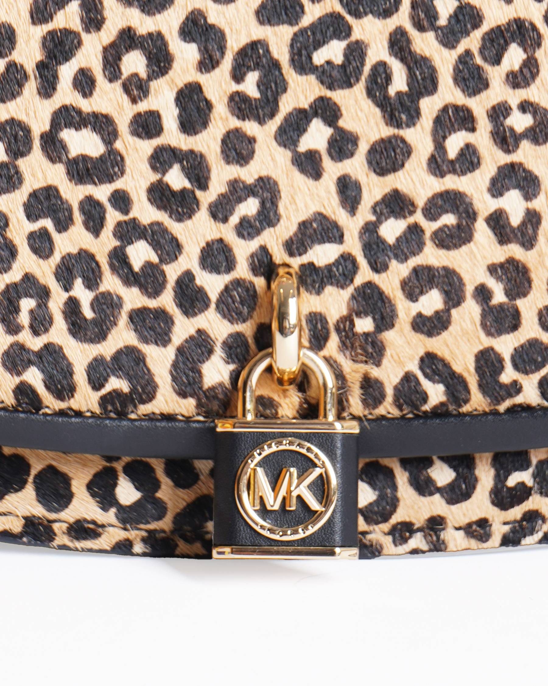 Michael Kors 
Mila Small Leopard Print Calf Hair Shoulder Bag