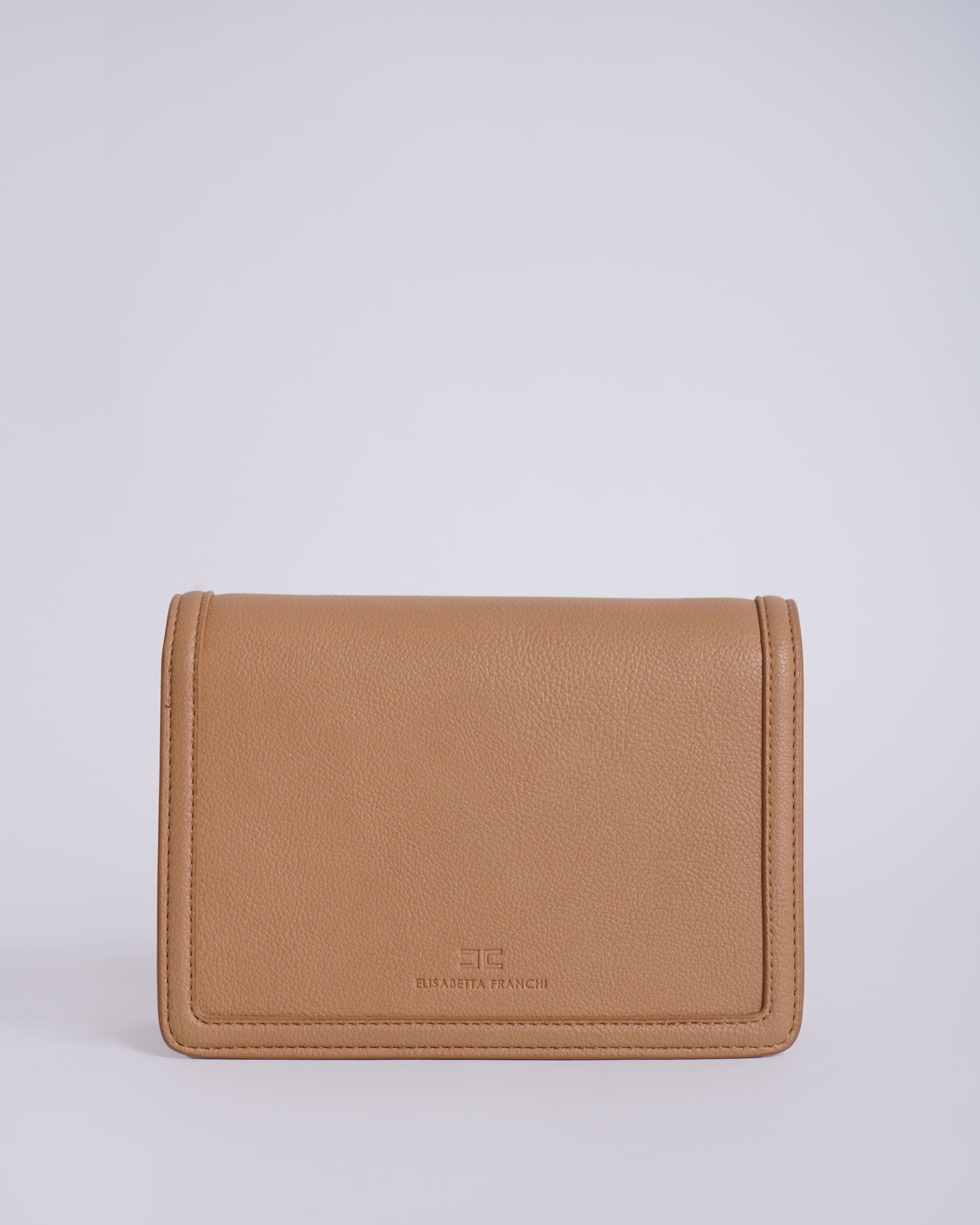 New Elisabetta Franchi EF crossbody bag in Faux-leather