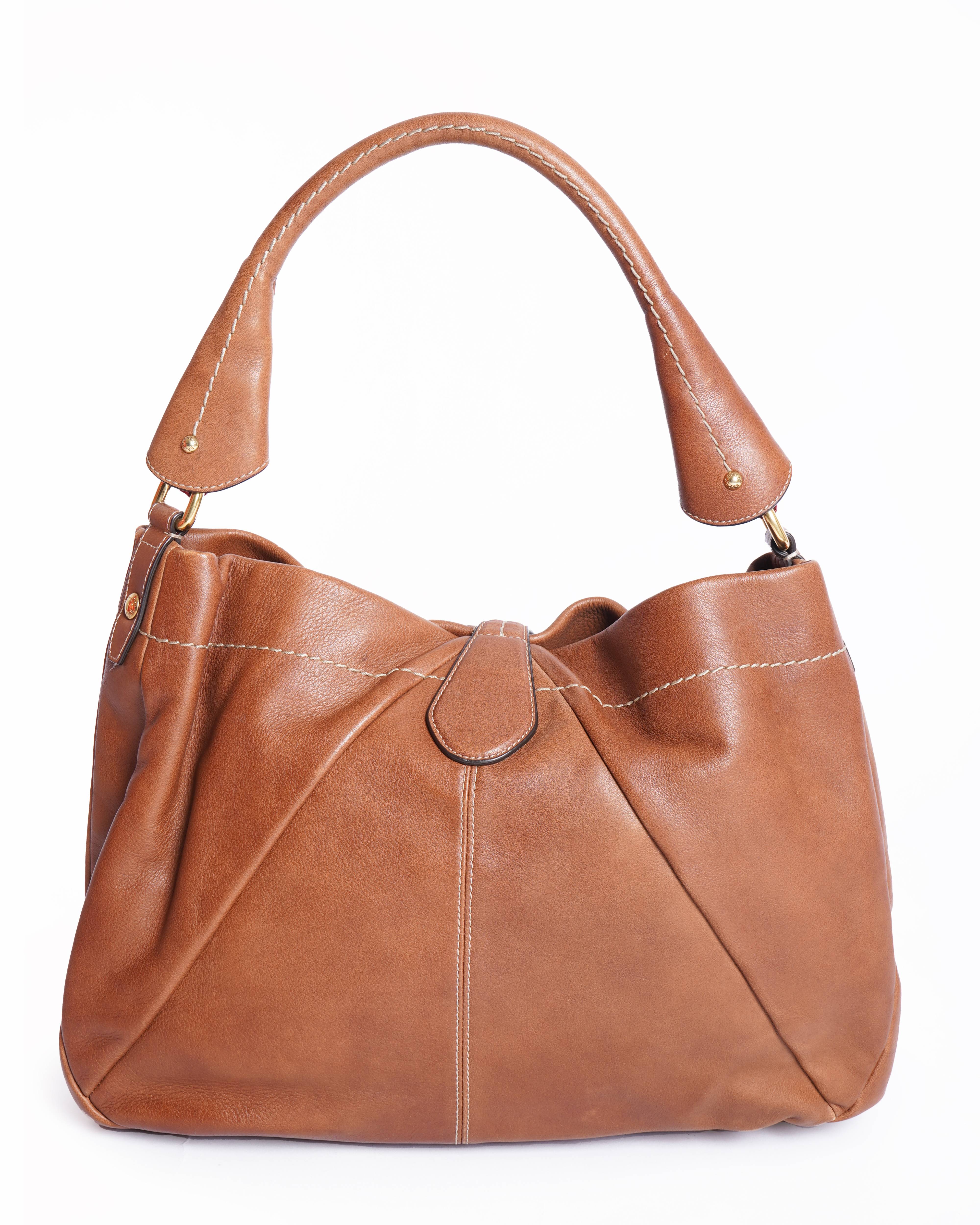 Bally Leather Shoulder Tote Bag